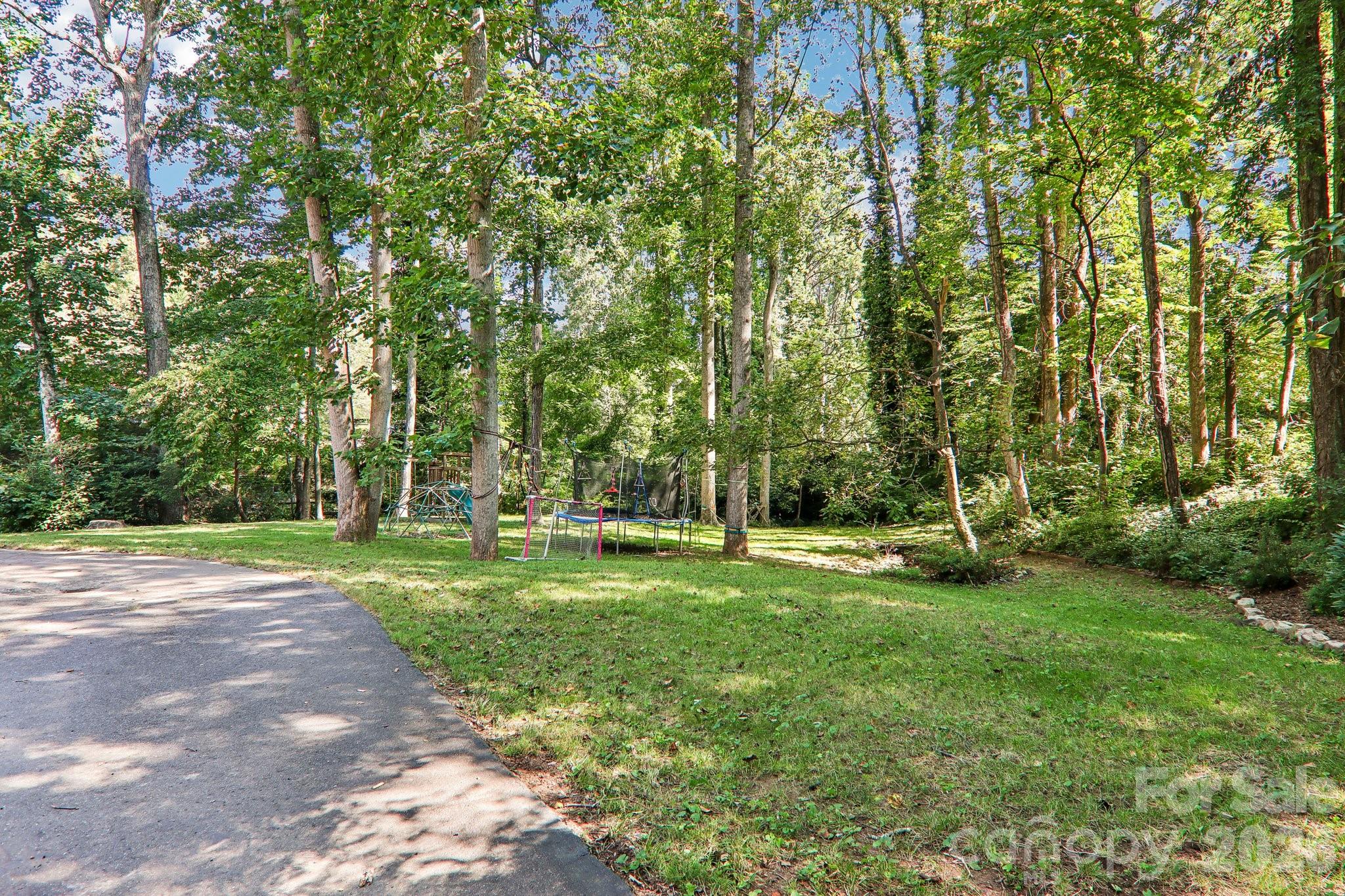 Large flat back yard! Home sits on .60 acres- rare lot size in Kenilworth! - 333 Kenilworth Road, Asheville