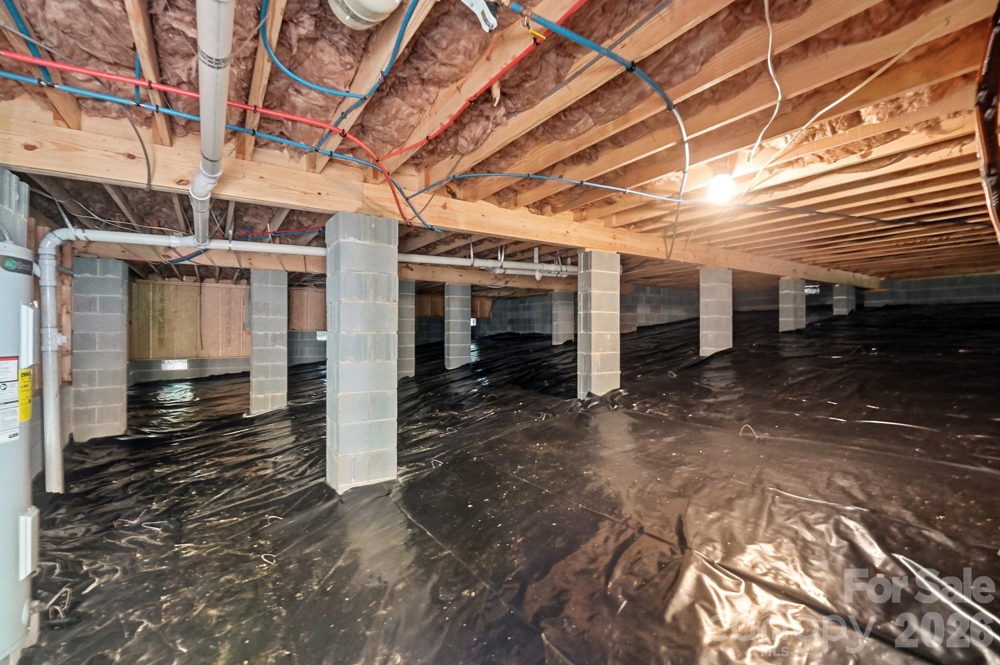 View of the Crawl Space - 1074 Mountain Crest Drive, Kings Mountain