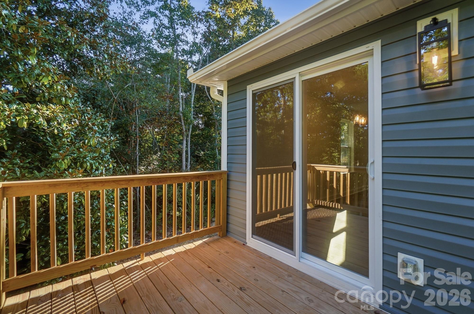 Back Deck off the Dining Room Sliders - 1074 Mountain Crest Drive, Kings Mountain