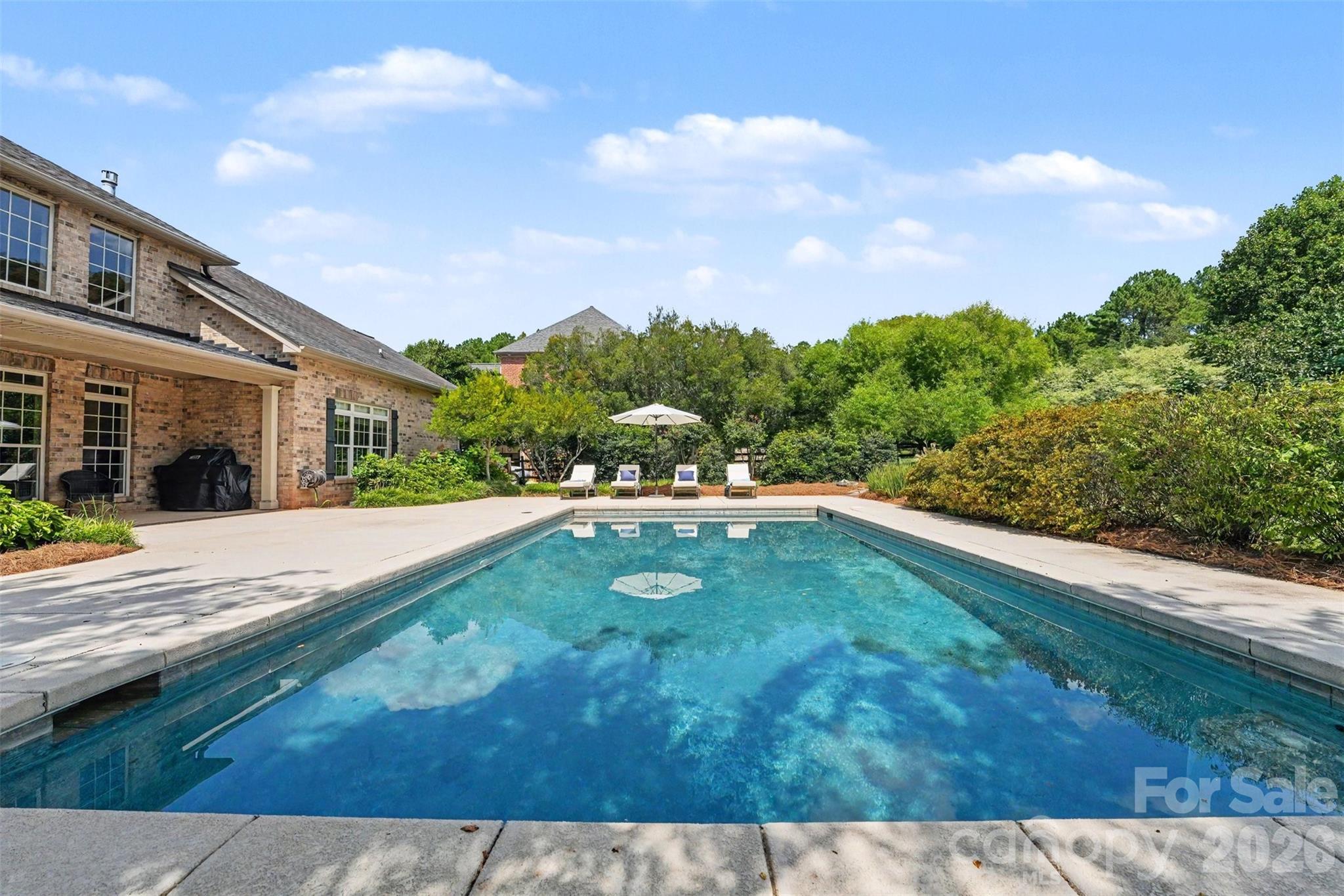 Approx 16' x 32" pool with walk in stairs. - 120 Palos Verde Drive, Mooresville