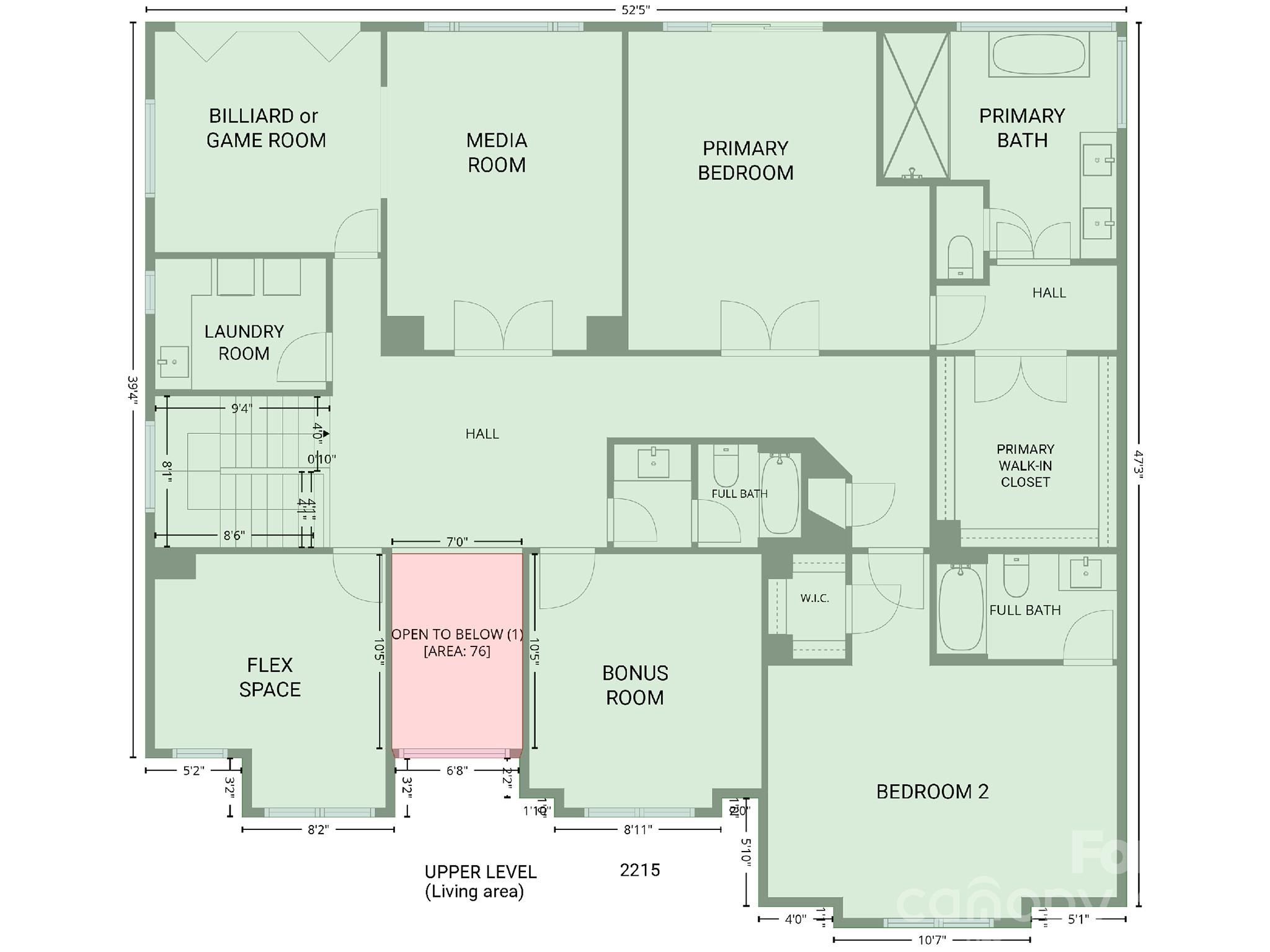 Upper Level Floor Plan - 124 Clipper Lane, Mooresville