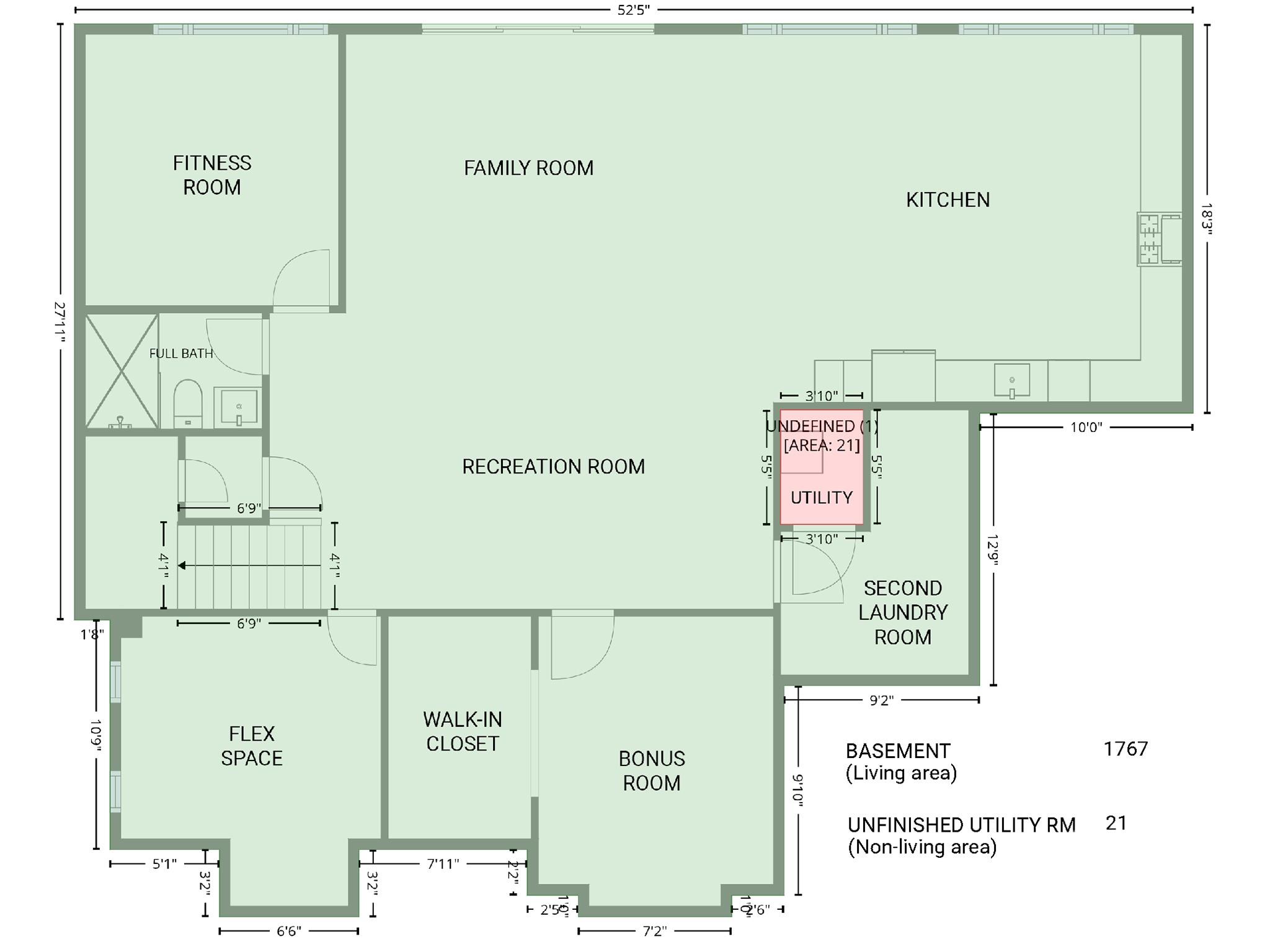 Walk-Out Basement Floor Plan - 124 Clipper Lane, Mooresville