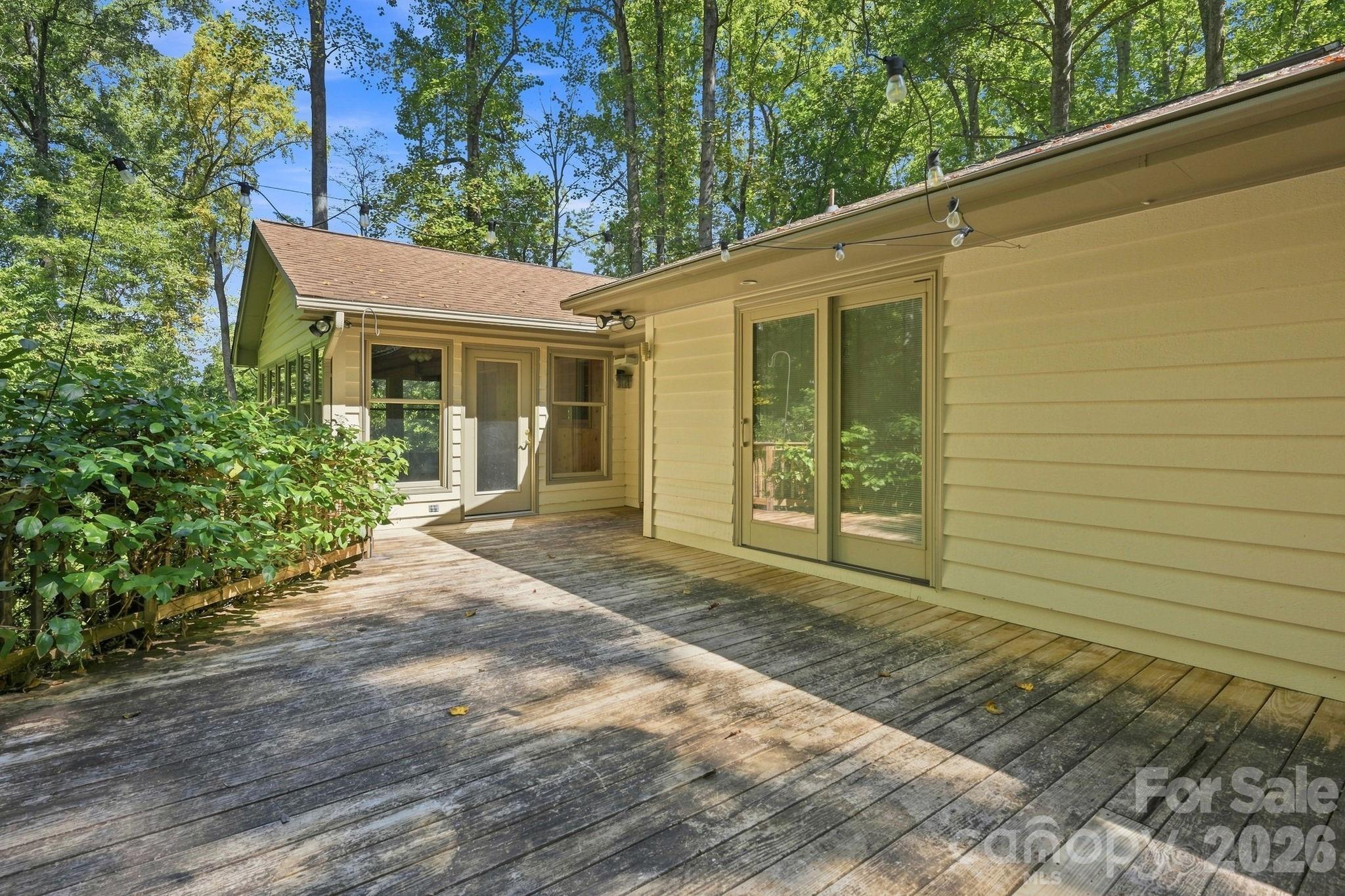 Back Deck Overlooking Mature Hardwoods - 19317 Davidson Concord Road, Davidson