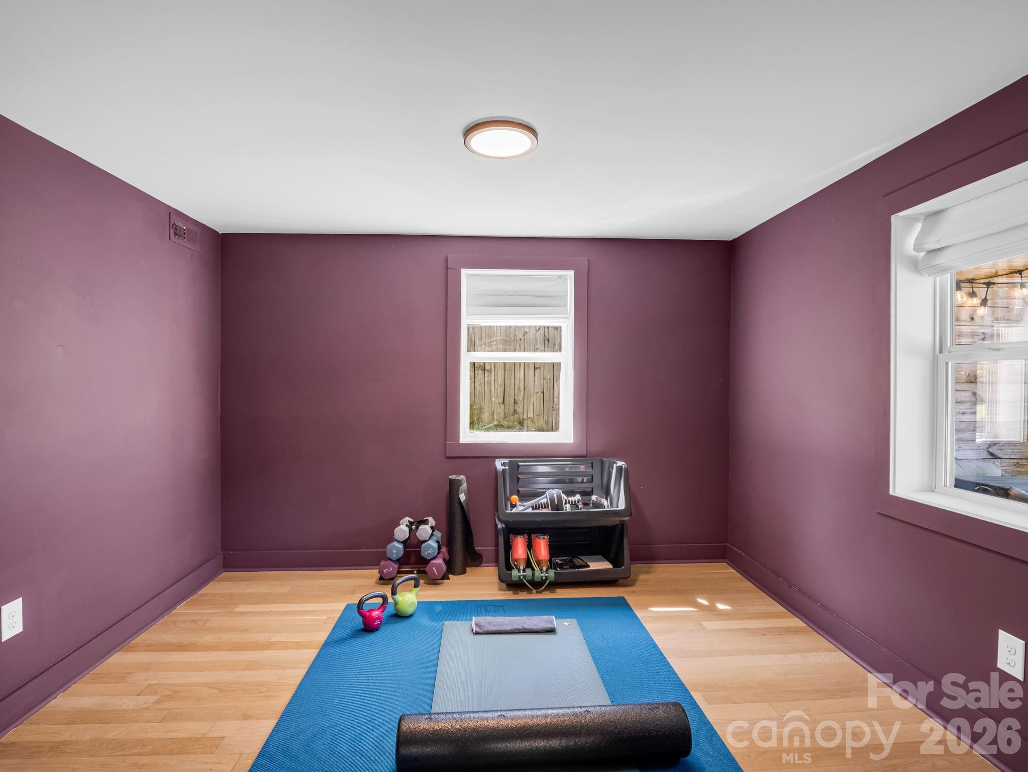 Bedroom #4, lower level, currently used as a recreation room - 10 Dale Street, Asheville