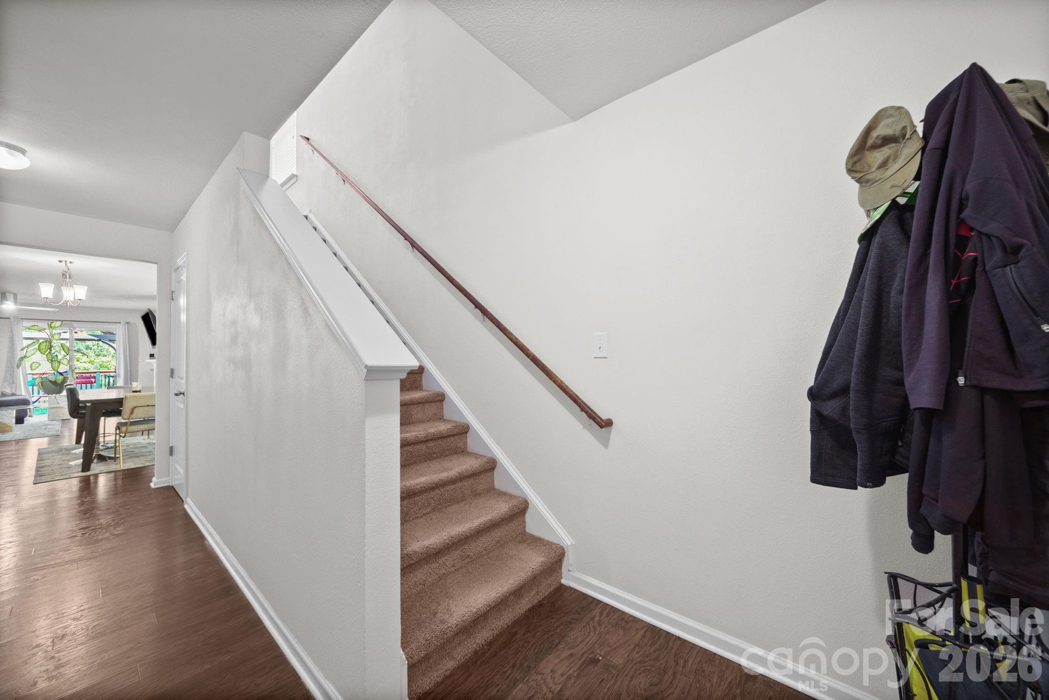Entryway with stairs to 2nd floor - 4104 Long Arrow Drive, Concord