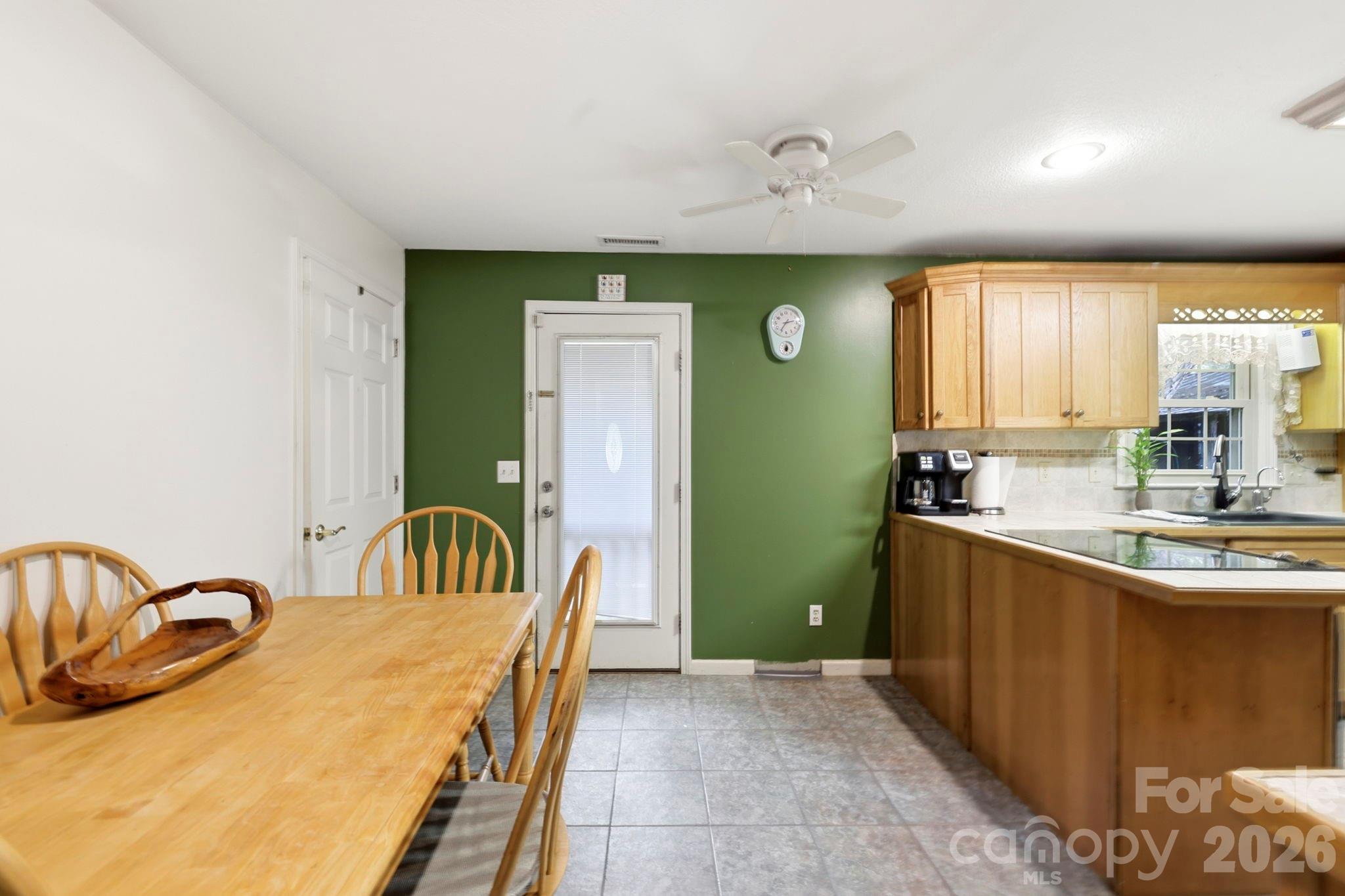 Dining area from living room - 10687 Cruso Road, Canton