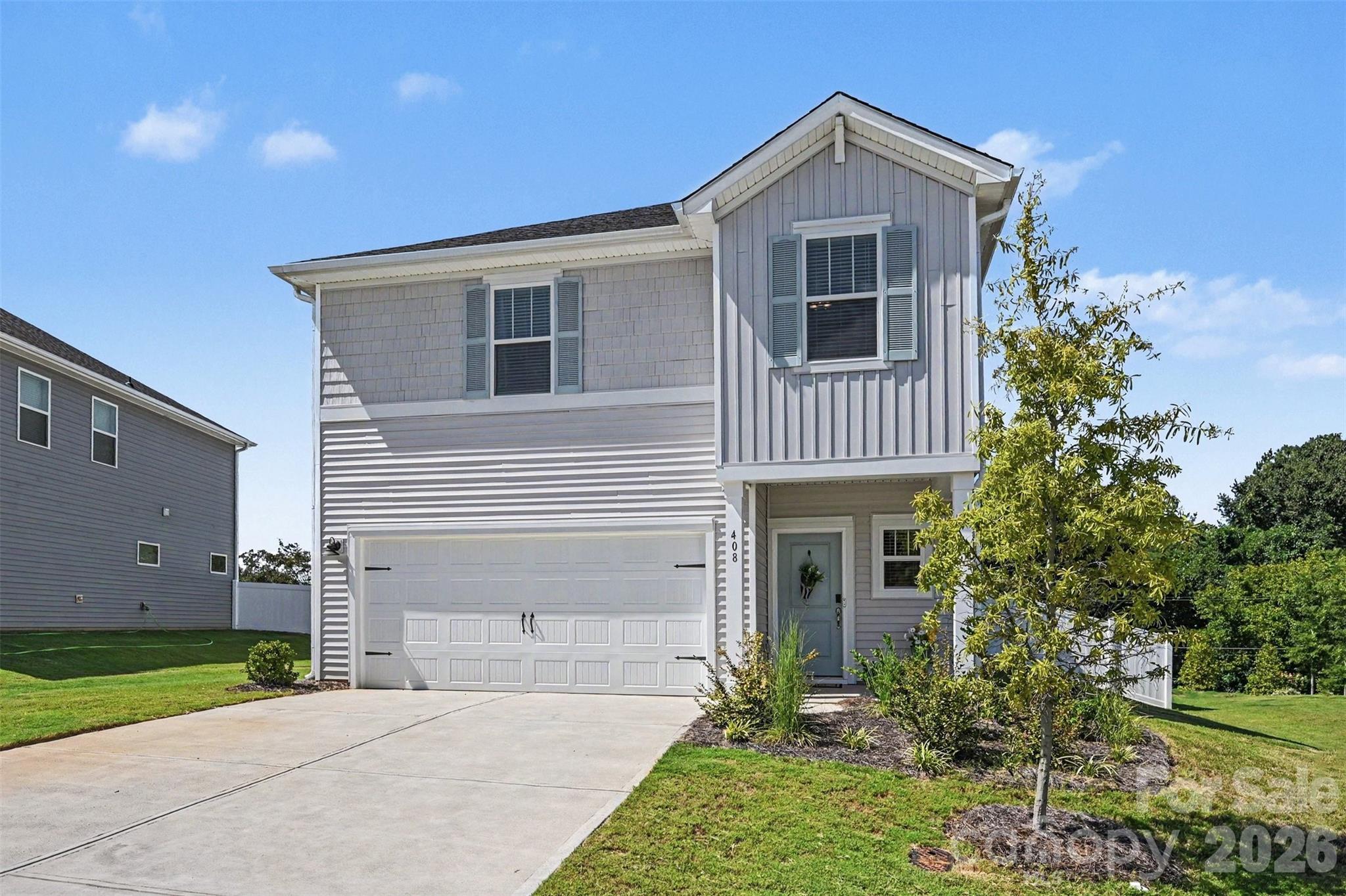 This pristine, two-story home was built in 2024. - 408 Luna Lane, Shelby