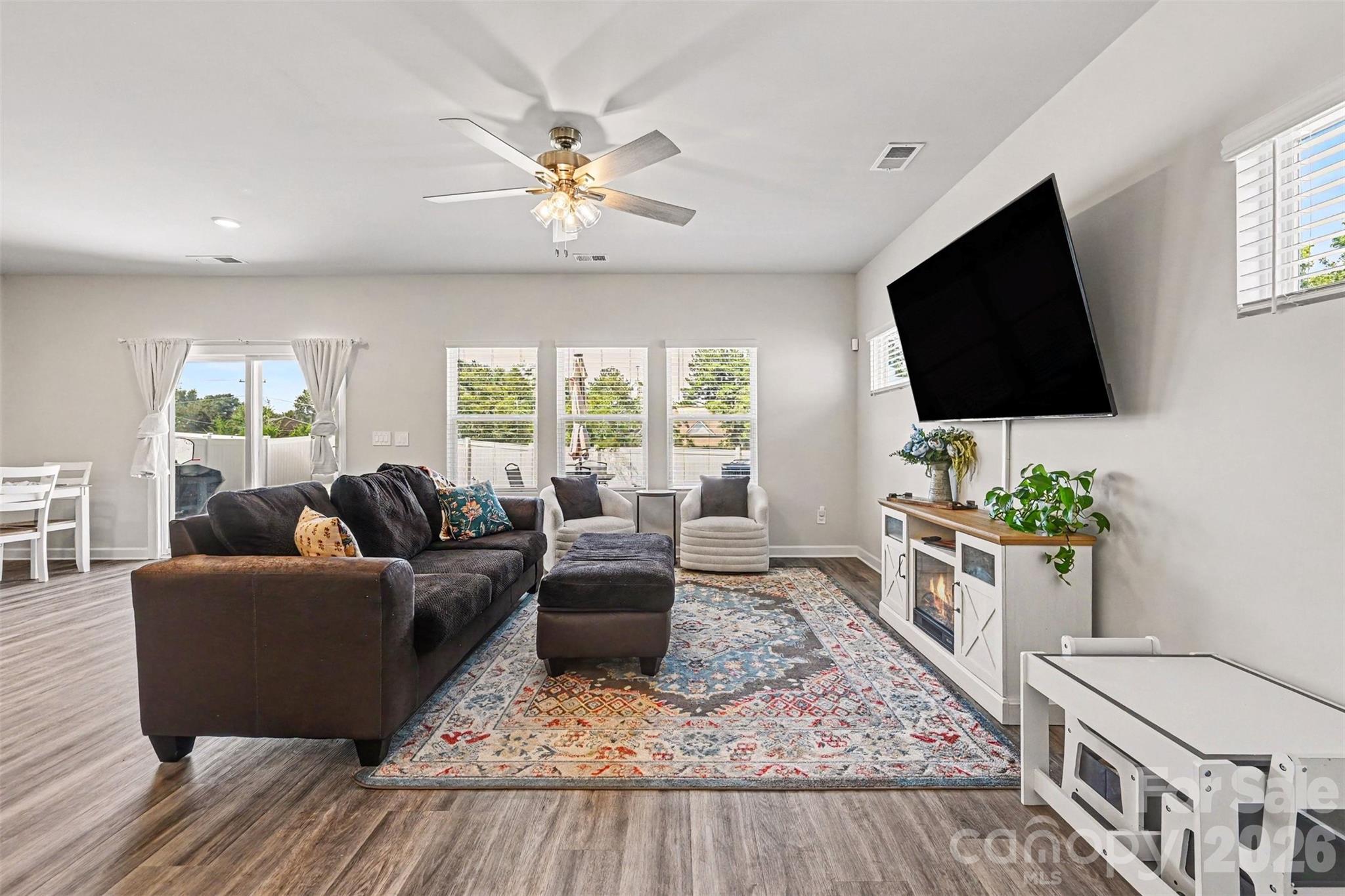Natural light pours into the living areas! - 408 Luna Lane, Shelby
