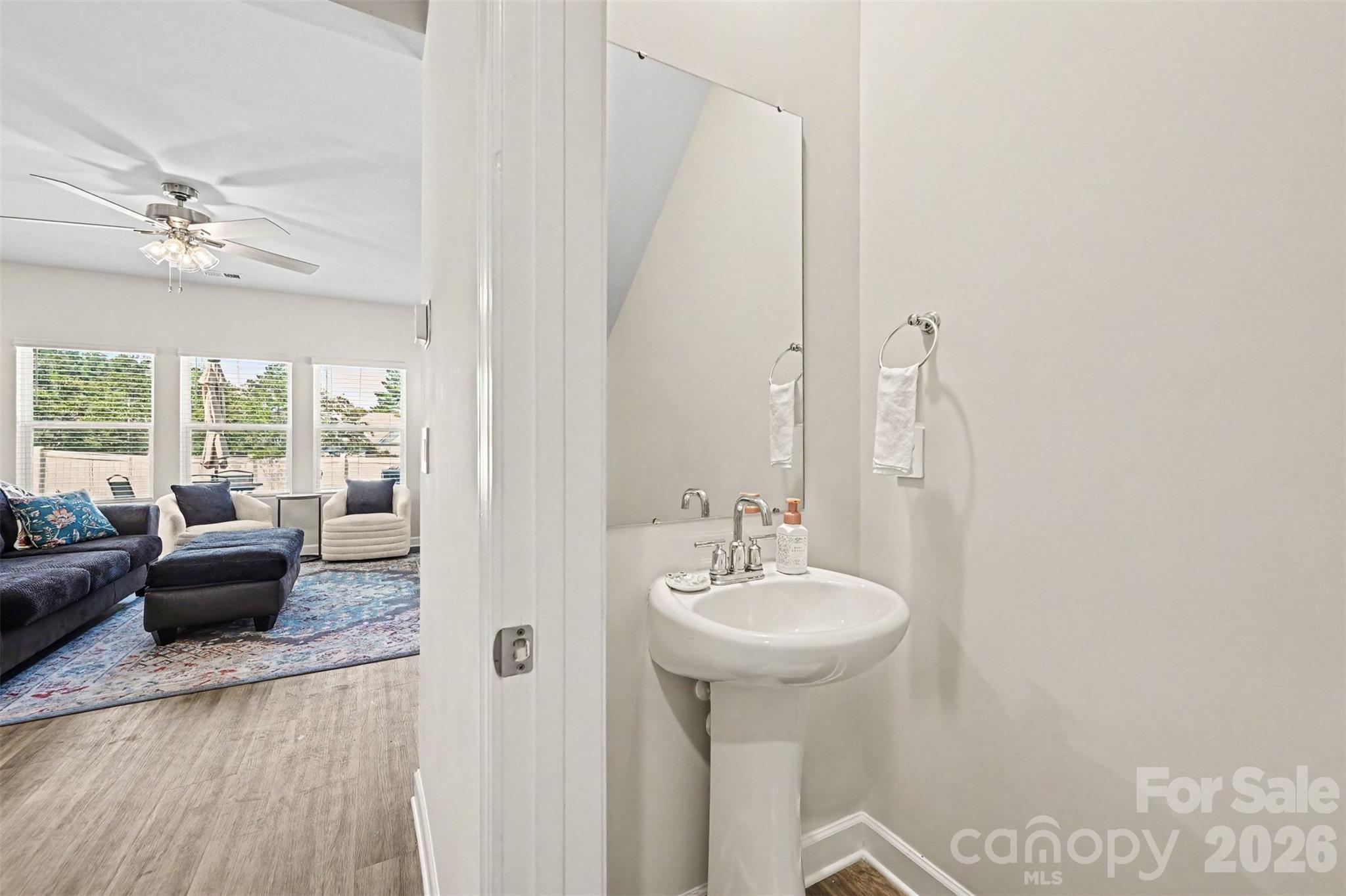 There is a half bath on the main level. - 408 Luna Lane, Shelby