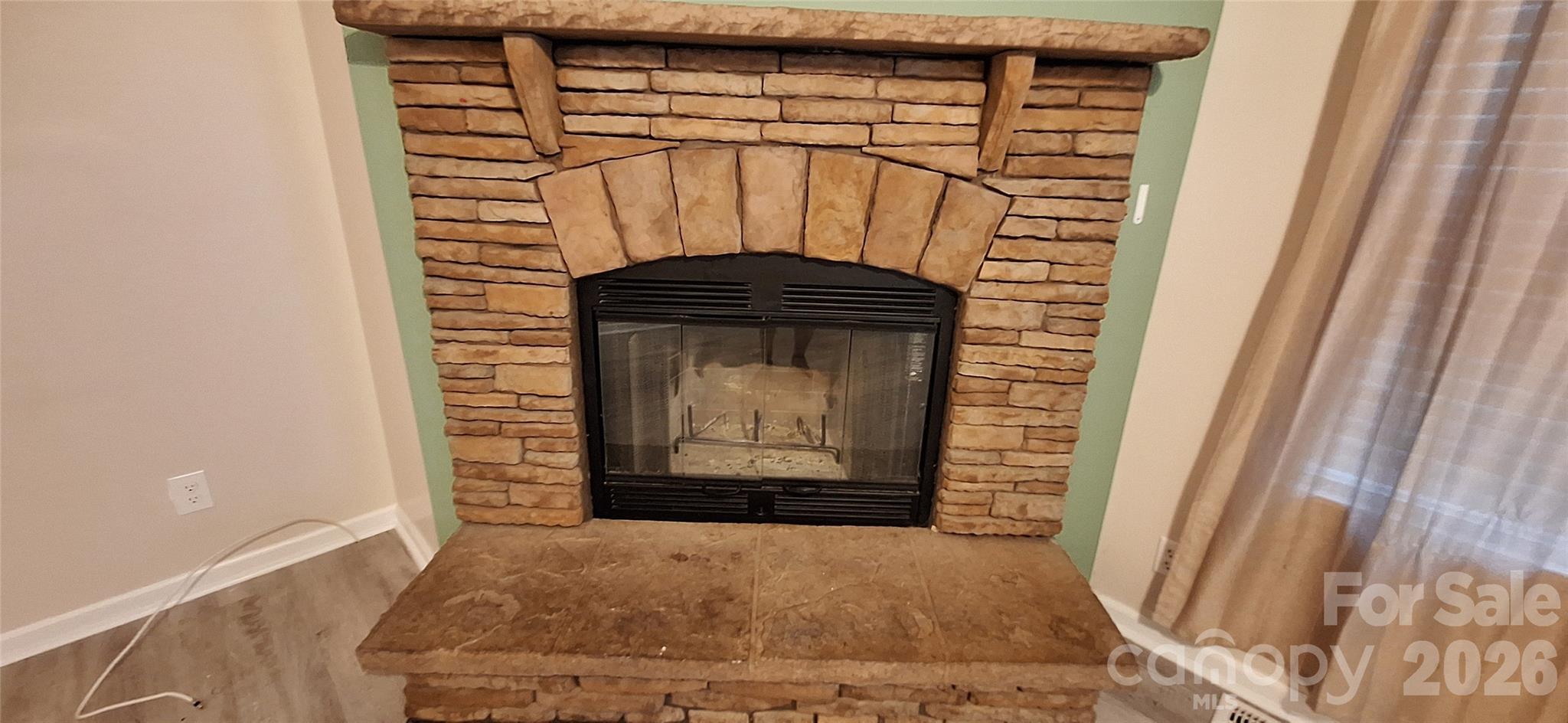 Fireplace in Living Room - 120 Otto Road, Cherryville