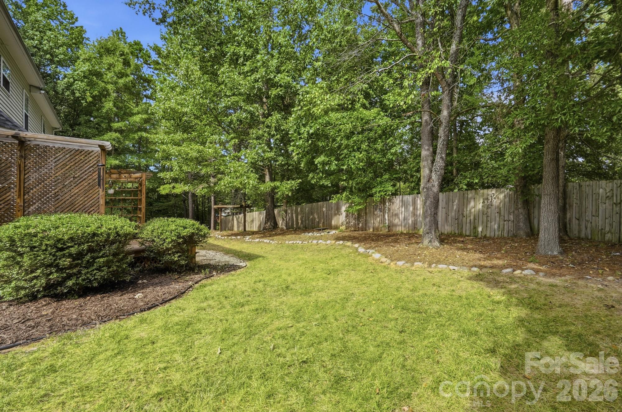 Back Yard - 7202 Red Bush Court, Indian Trail