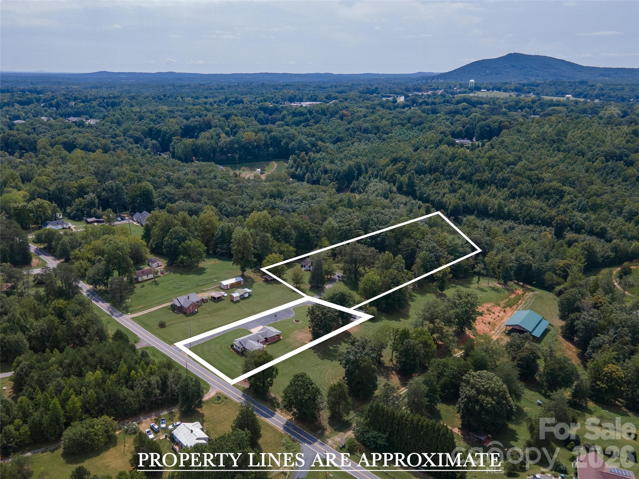 Overhead view to show both property lines (approx) - 5271 Harris Farm Road, Hickory