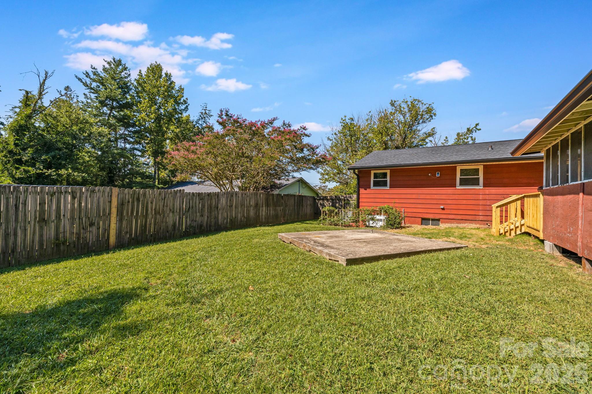 Back Yard View - 376 School Road E, Asheville