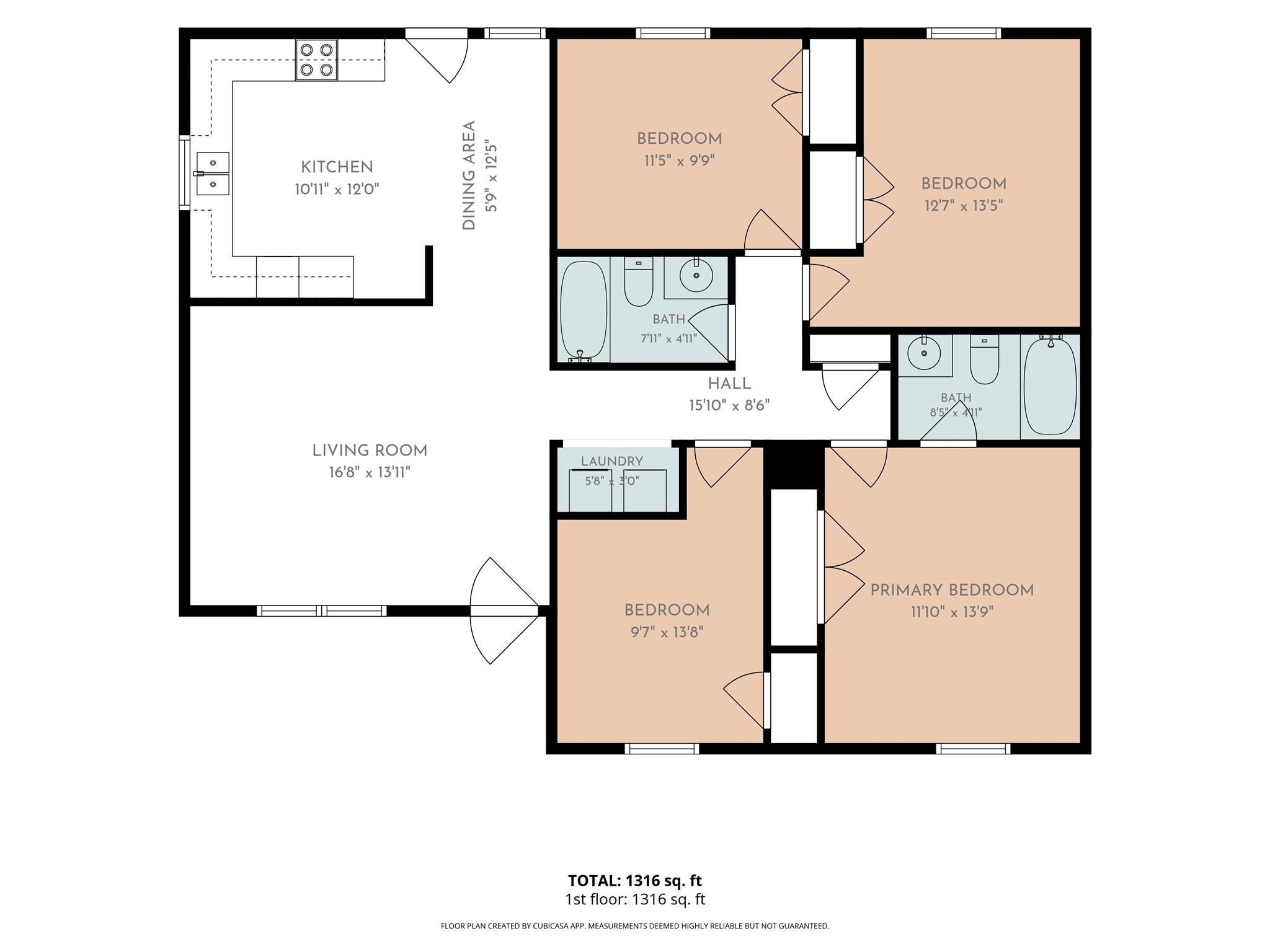 Floor Plan - 802 N Shaver Street, Salisbury