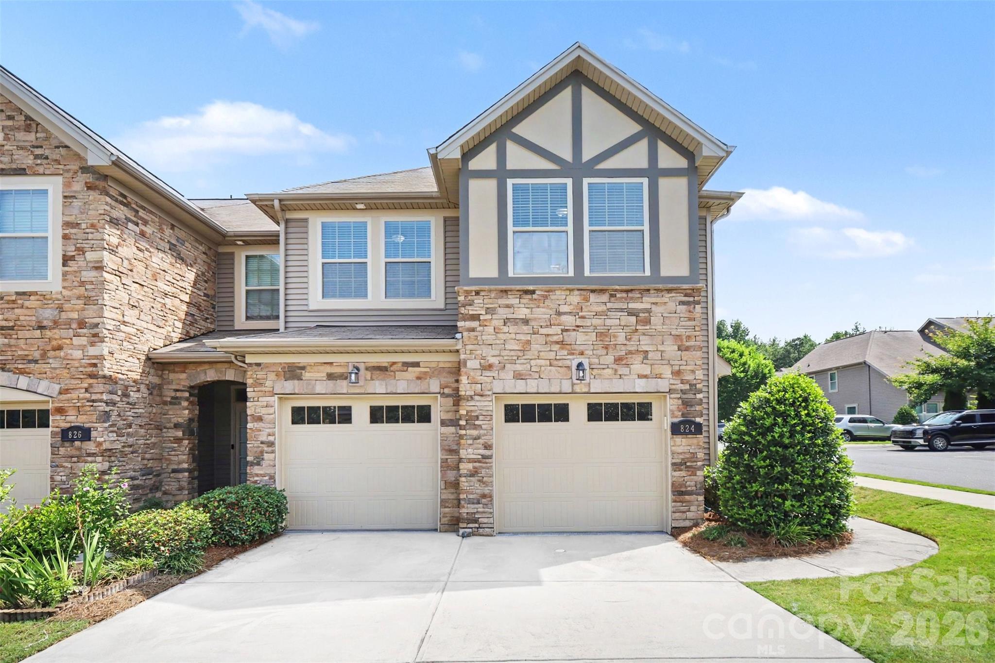 Garage with separate doors and bump out - plenty of space - 824 Ayrshire Avenue, Fort Mill