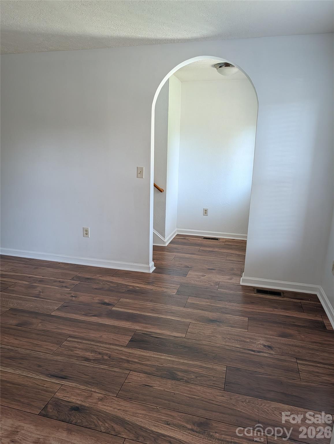 Front entrance is on the right past the archway - 5406 Winding Oak Drive, Hickory