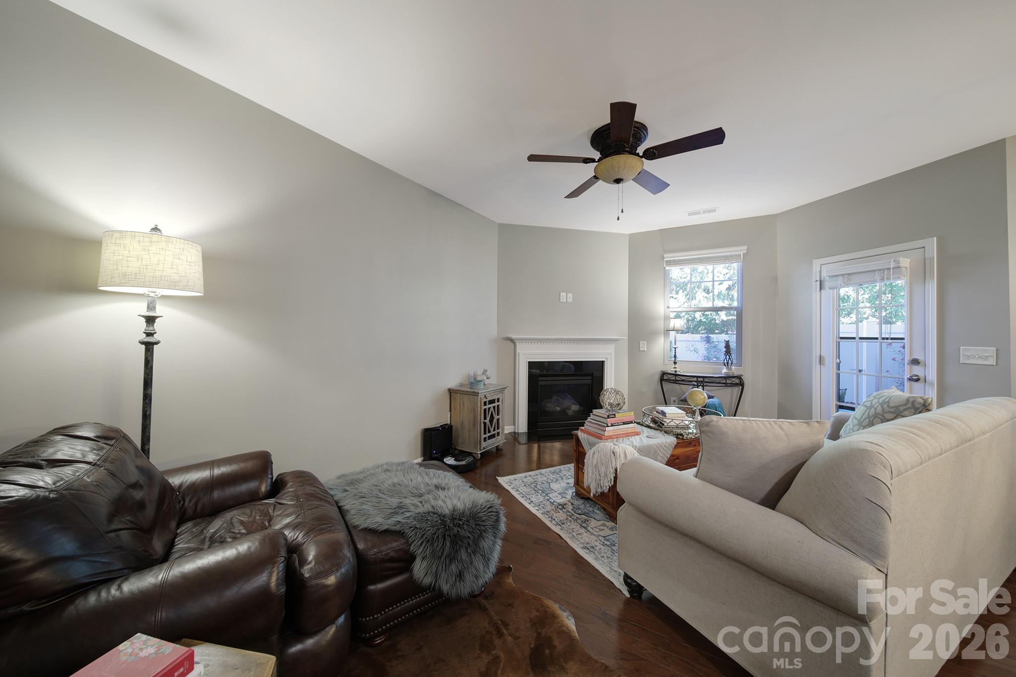 Family Room with Fireplace - 7021 Woodsbay Lane, Rock Hill