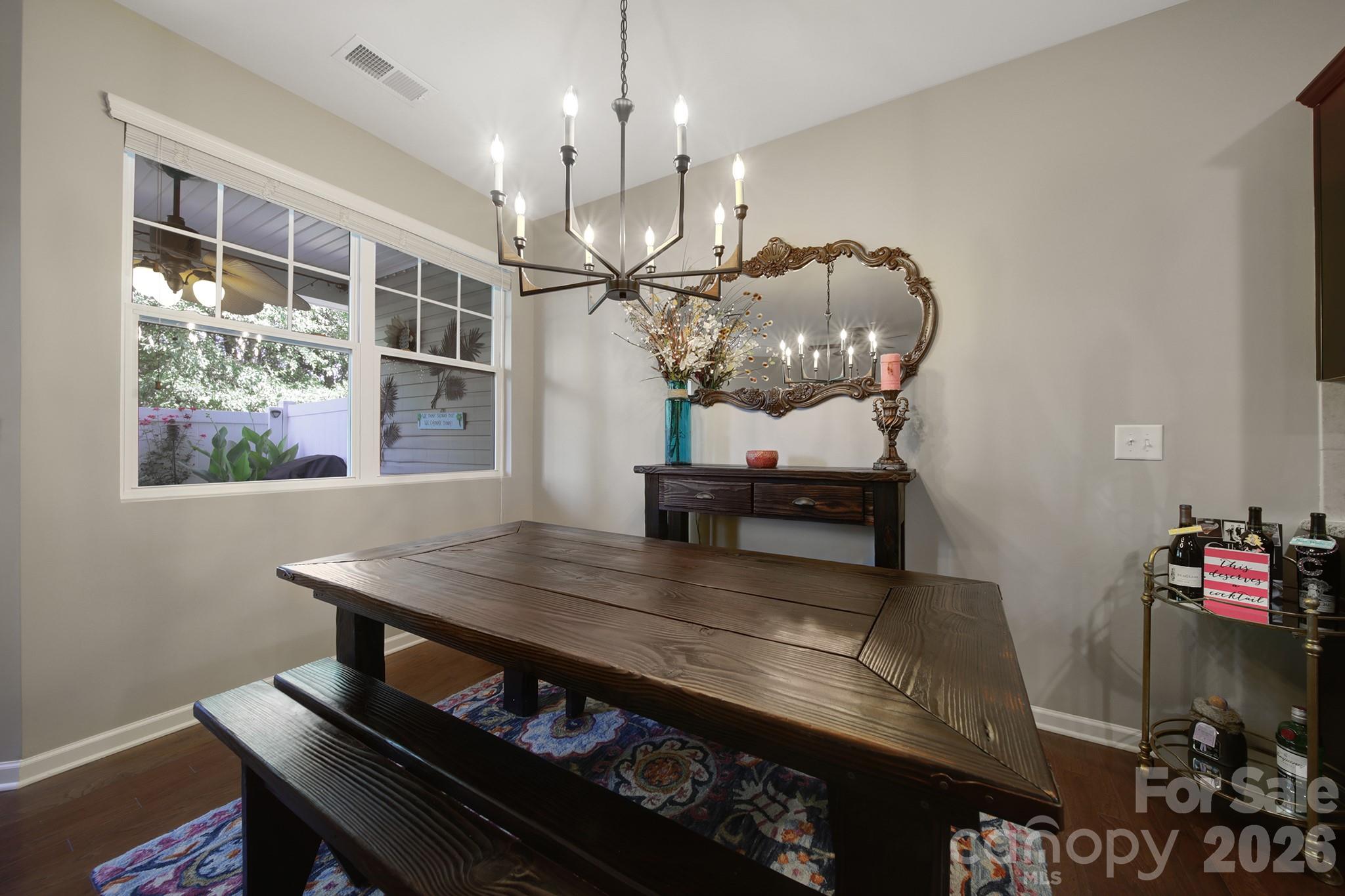 Dining Area - 7021 Woodsbay Lane, Rock Hill