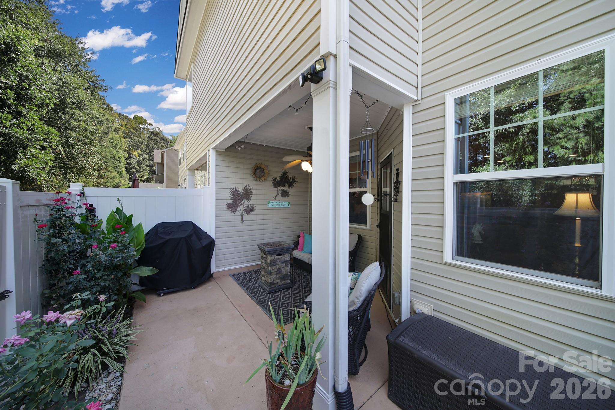 Covered Porch and Extended Patio - 7021 Woodsbay Lane, Rock Hill