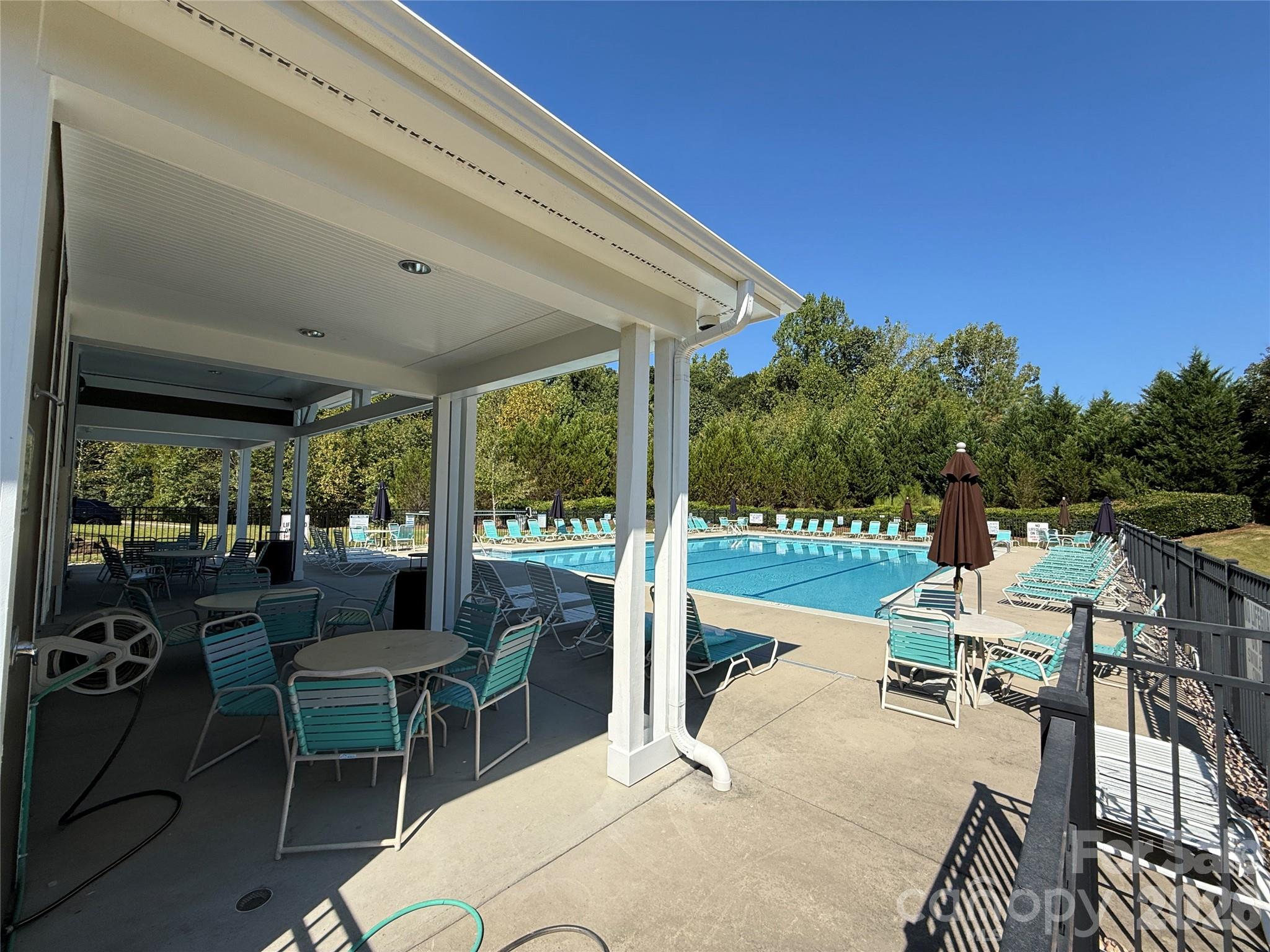 Covered Area at the Pool - 7021 Woodsbay Lane, Rock Hill