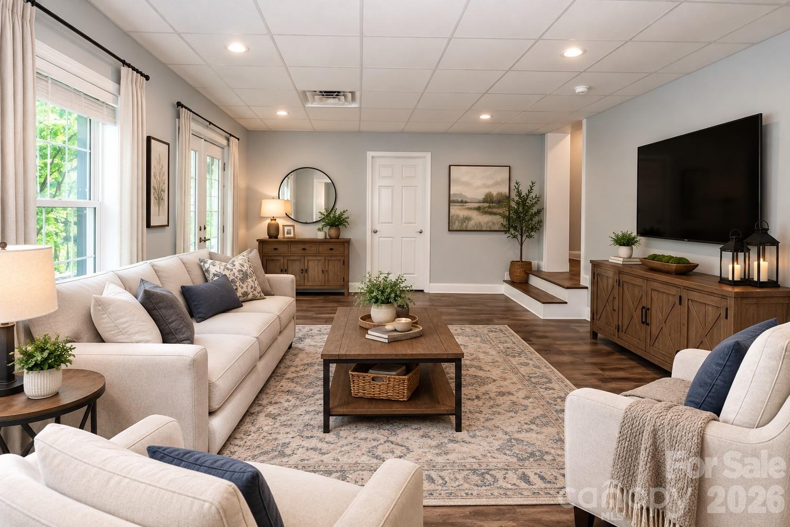 virtual living room/basement - 127 Wood Acre Drive, Mooresville