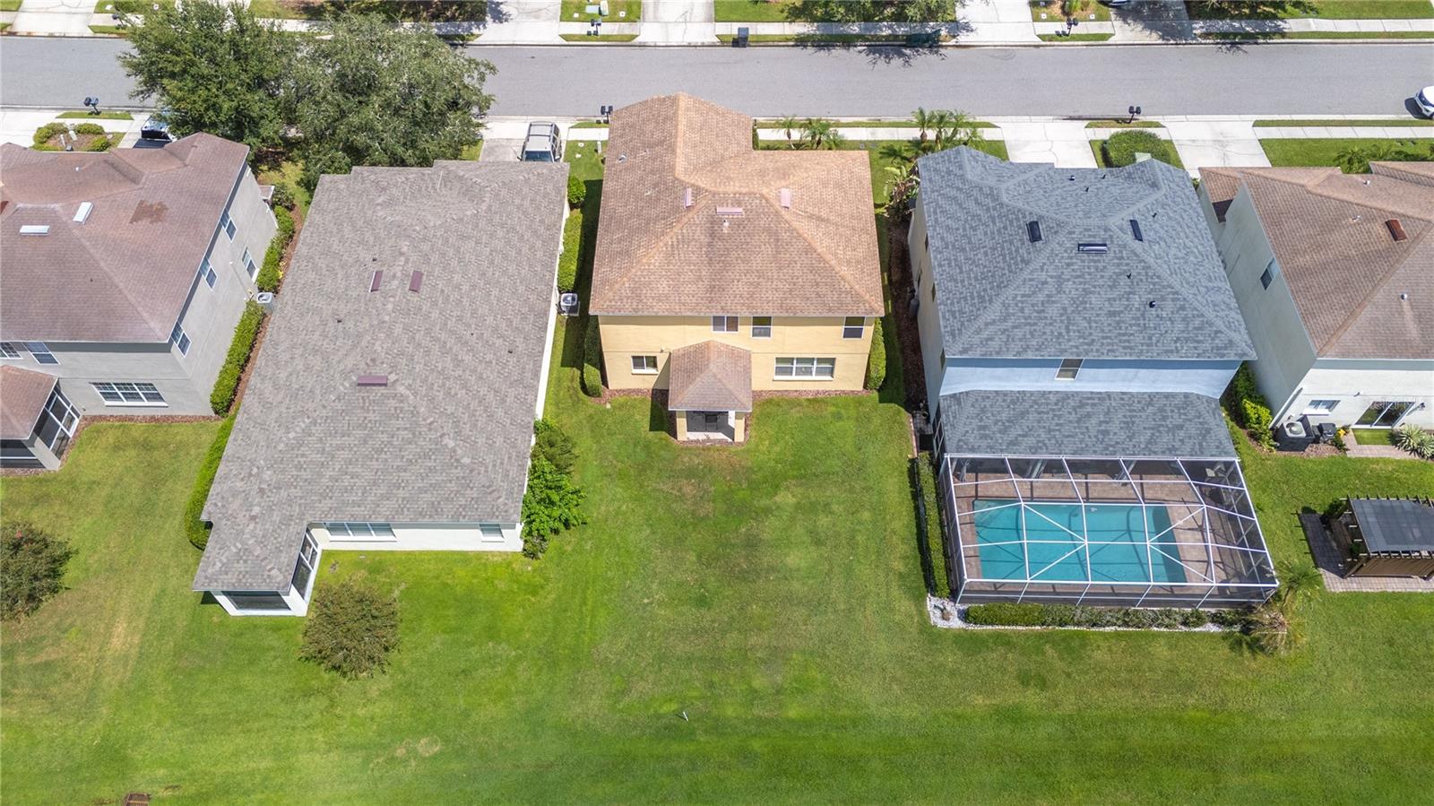 Rear aerial view of 6937 Lake Eaglebrooke Dr Lakeland , Fla 33813 - 6937 LAKE EAGLEBROOKE DR, LAKELAND