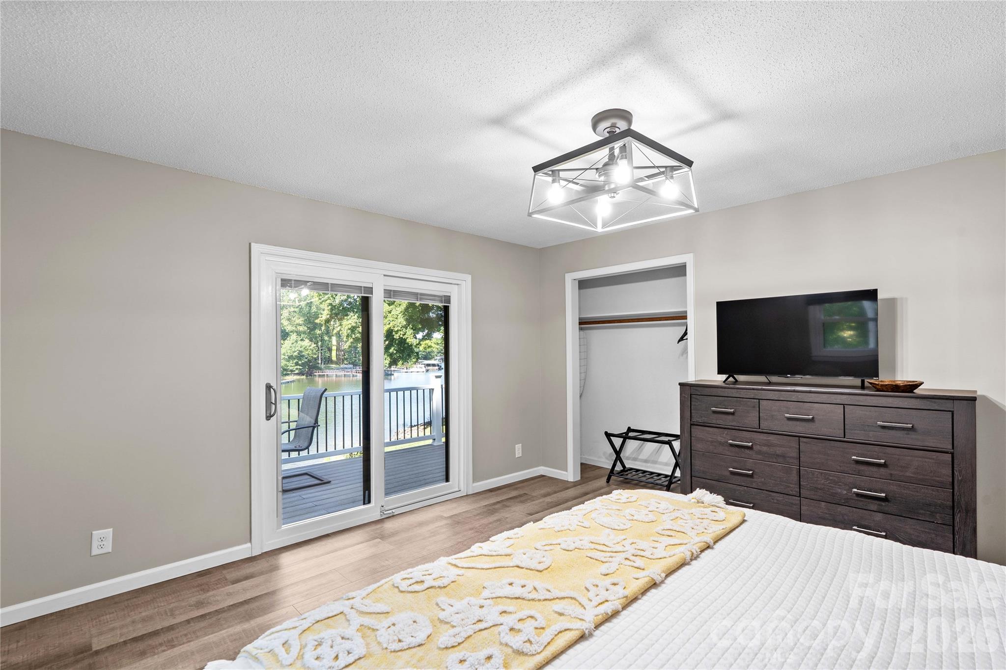 Bedroom #2 with lake view - 150 Shady Cove Drive, Troutman