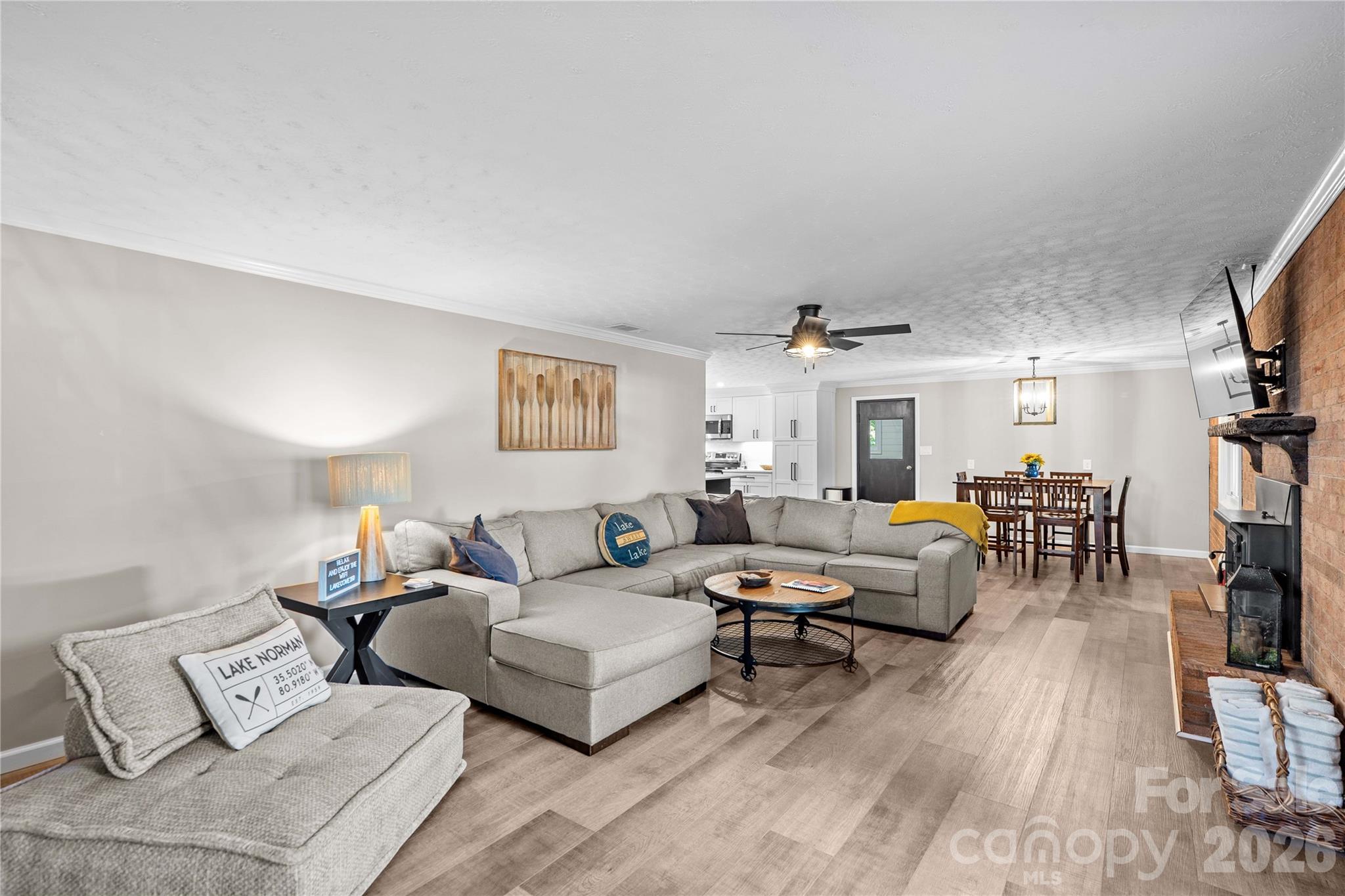 Lower level living area. - 150 Shady Cove Drive, Troutman