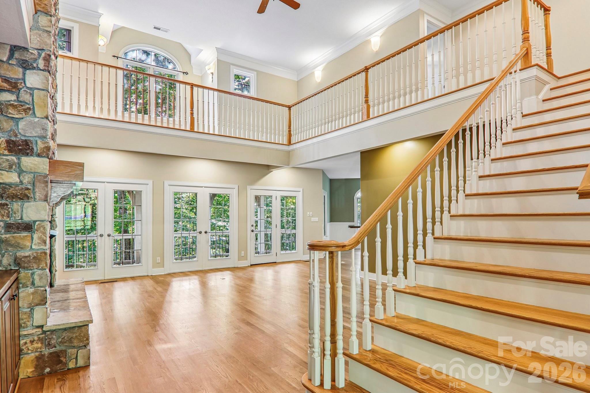 Great Room opens to covered deck - 361 Mills River Way, Horse Shoe