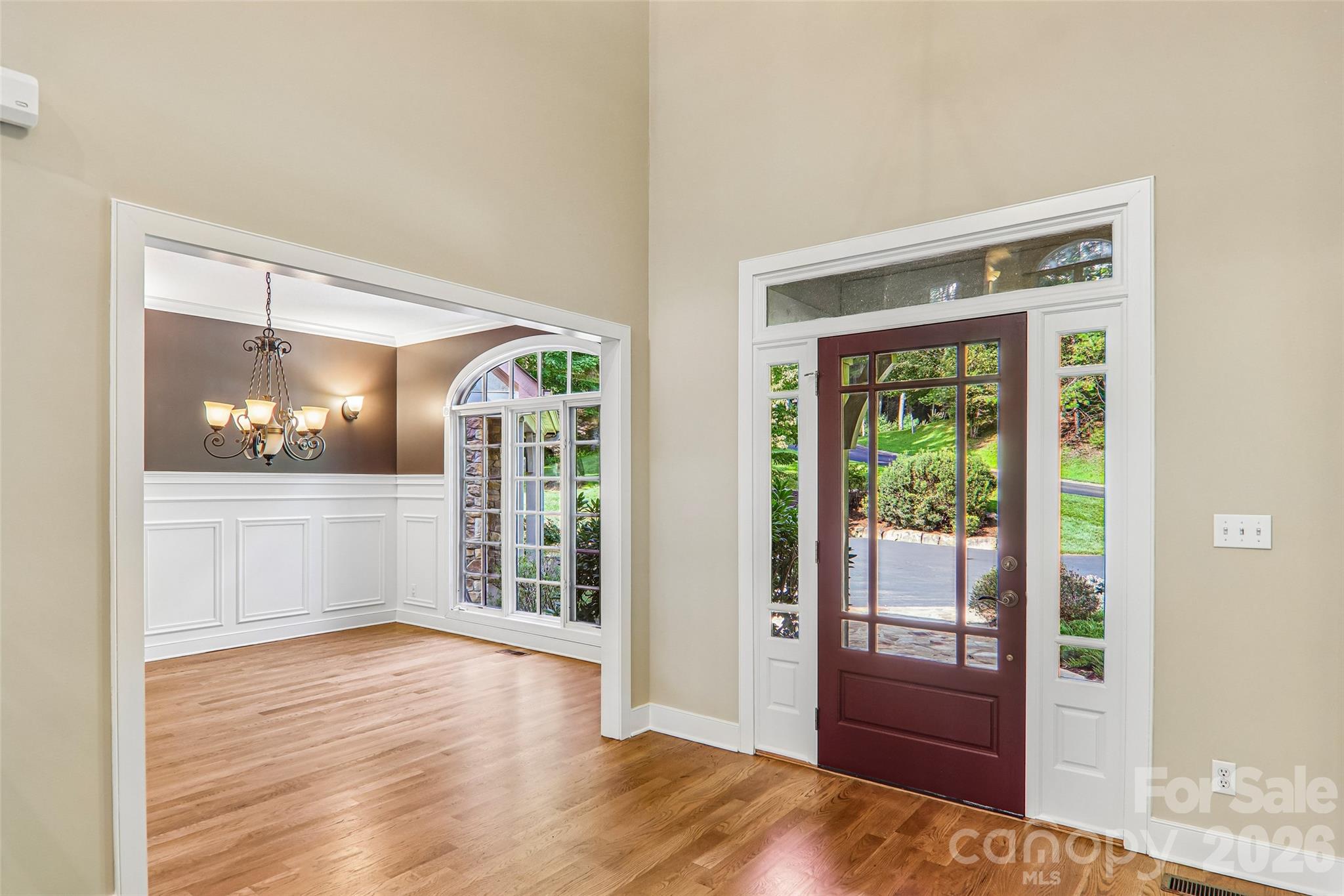 Foyer with views into the dining room - 361 Mills River Way, Horse Shoe