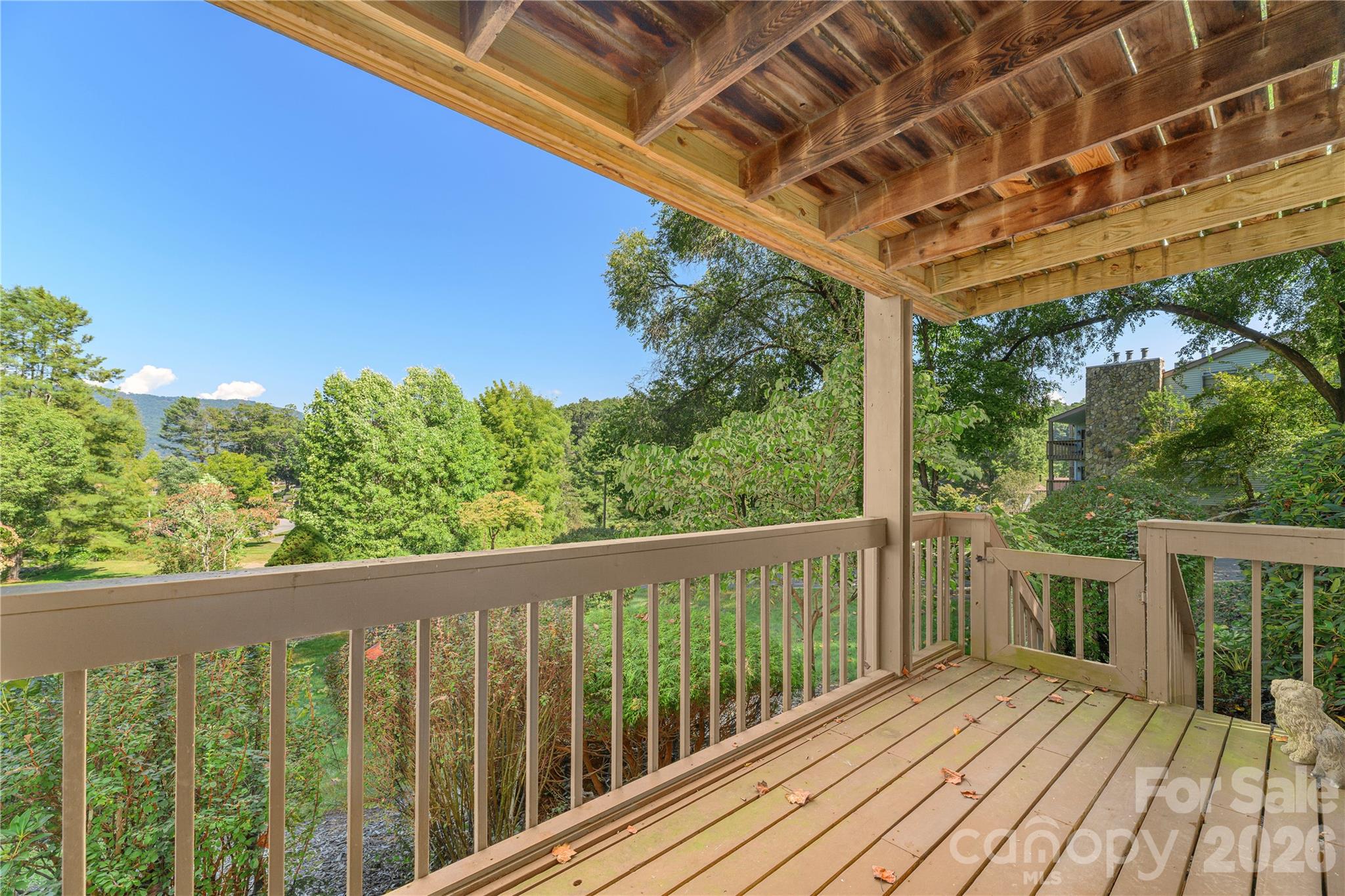 Covered porch off Family Room. - 87 Willow Road, Waynesville