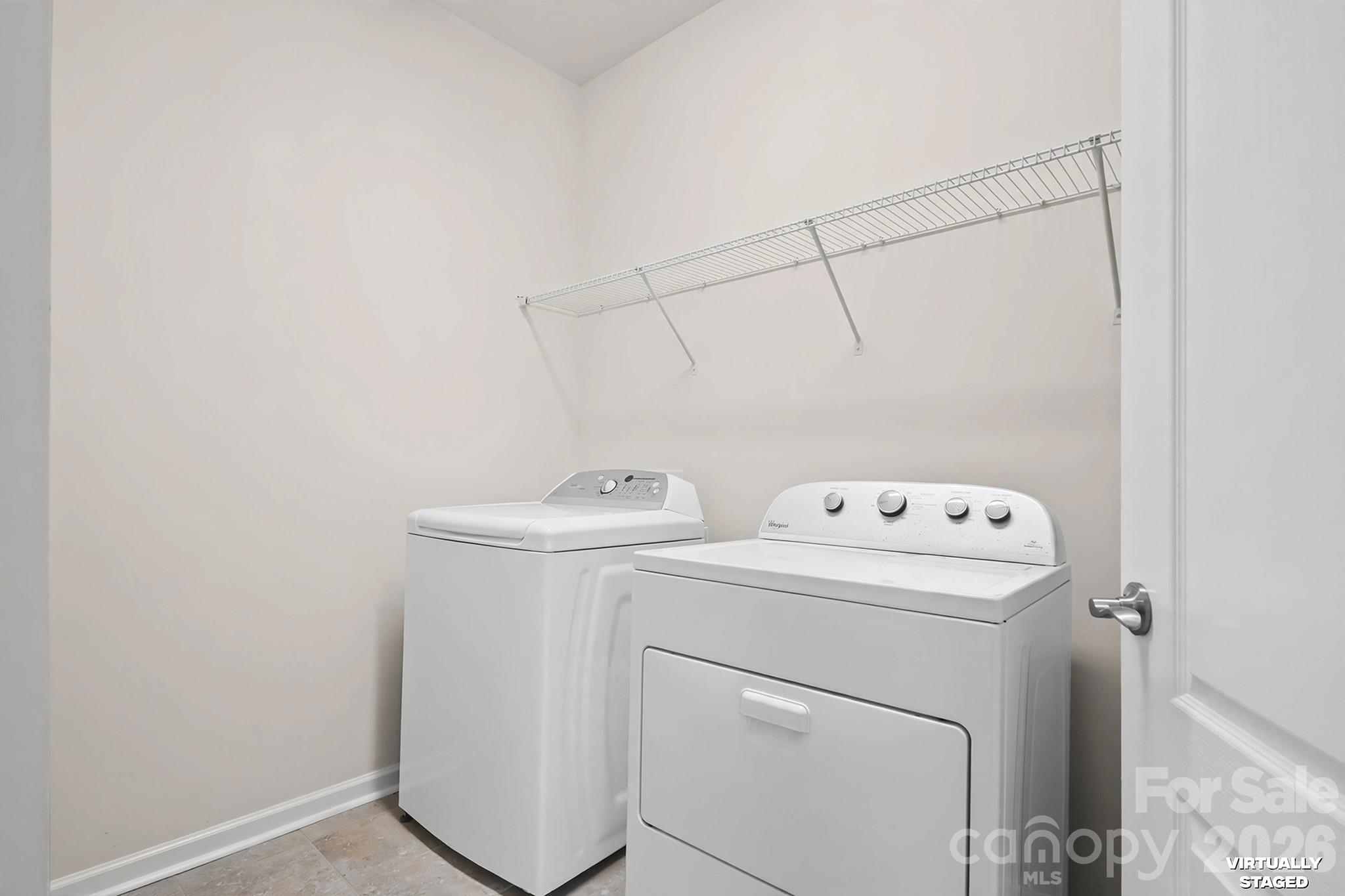 Laundry room - washer & dryer included - 1018 Kirby Drive, Fort Mill