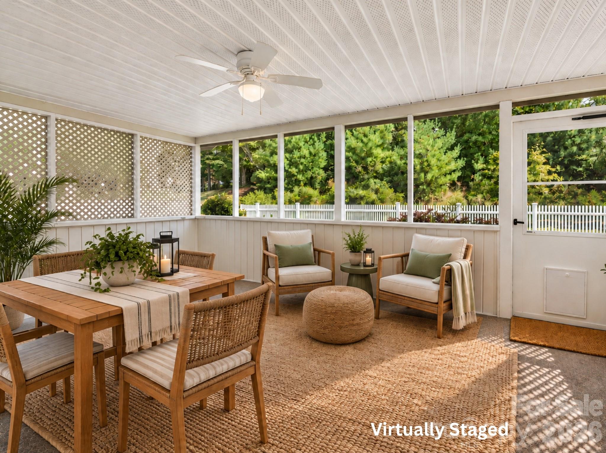 Screened-in porch - 98 Stonehollow Road, Fletcher