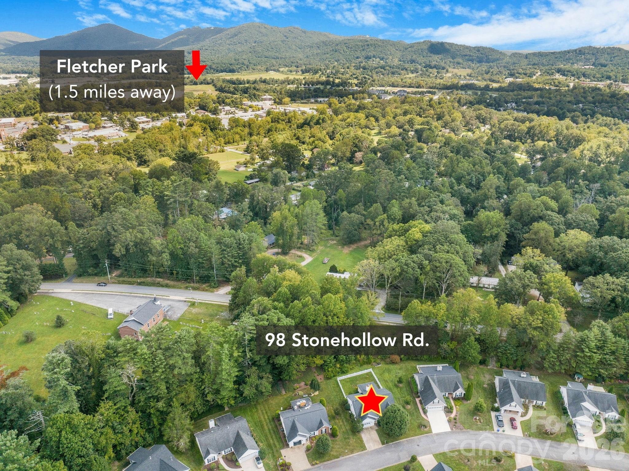 Single Family Residence at 98 Stonehollow Road, Fletcher, photo 33 of 34