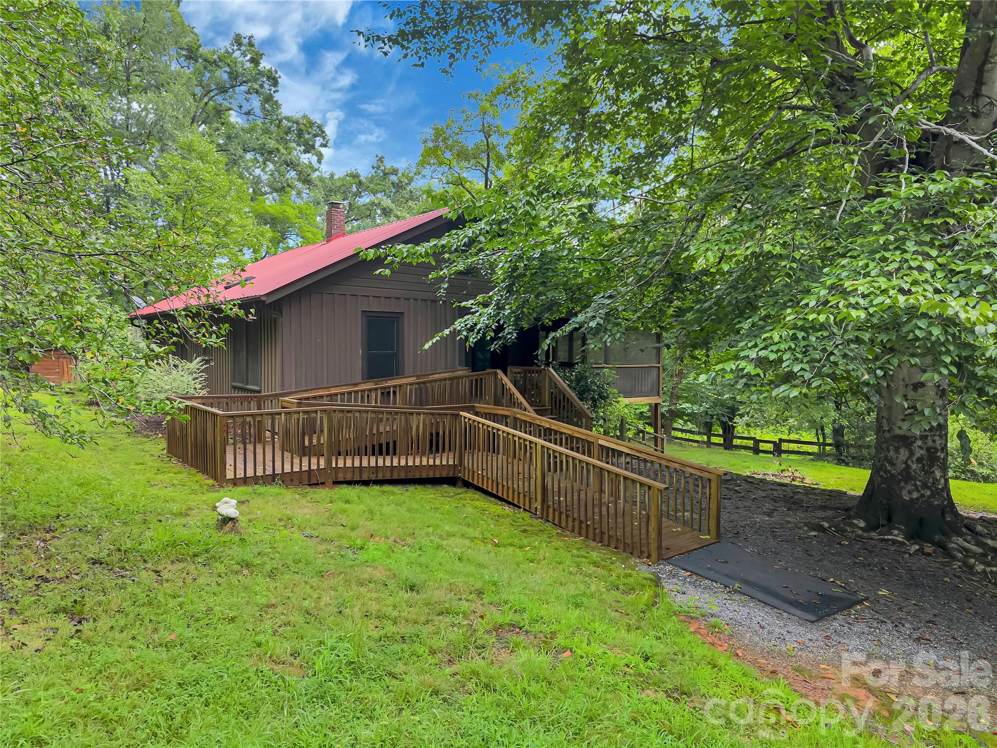 This charming mini-farm has all the right basics, it is in an estate, and needs some maintenance and updates. House, large barn with 2 stalls, fenced pastures, and lots of very special old growth trees that add beauty and shade to the 5 acre property. - 989 Fox Mountain Road, Columbus