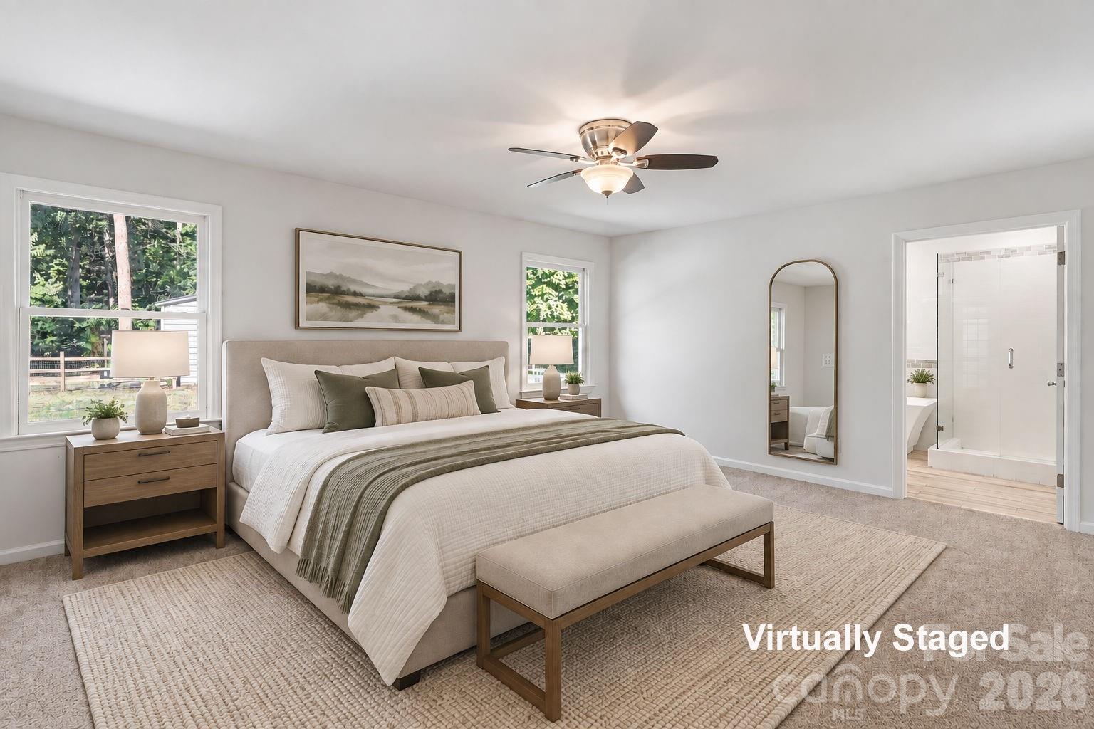 virtually staged amin house - 3201 Fairforest Drive, Matthews