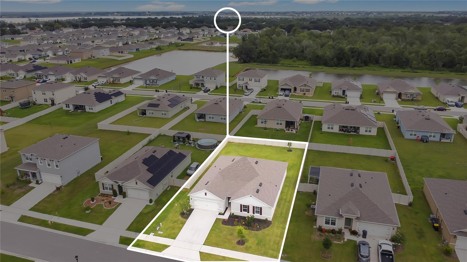 Aerial View House - 612 AUBURN GROVE TER, AUBURNDALE