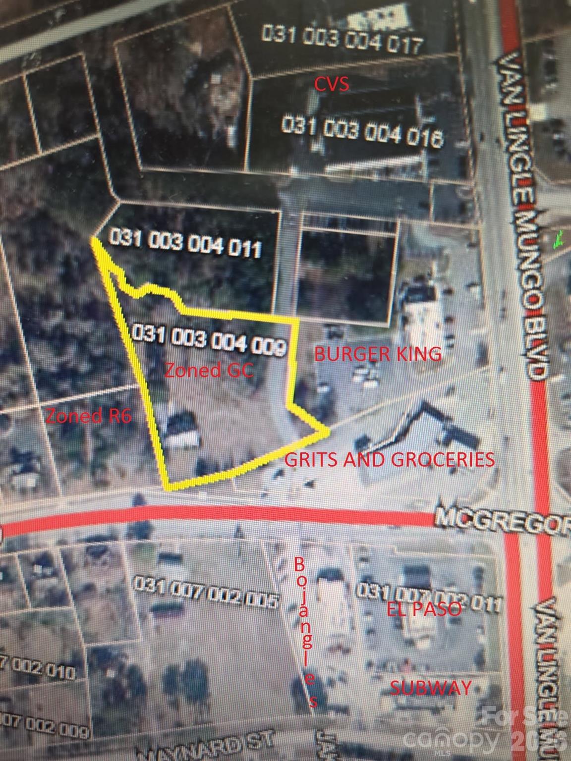 Unimproved Commercial at 605 E Mcgregor Street, Pageland, photo 3 of 4