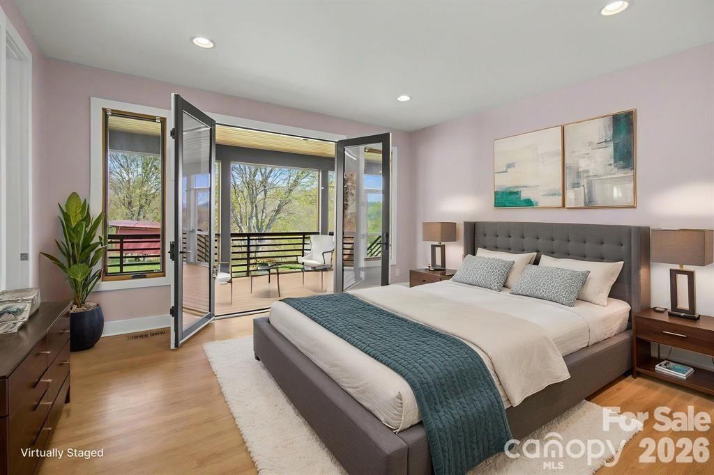 Virtual staged Primary Bedroom - 8 Nottingham Drive, Candler