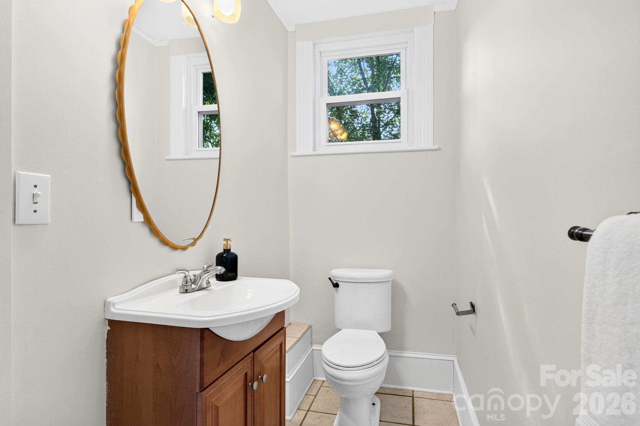 Half Guest Bath on Main Level - 16 West Street, Asheville