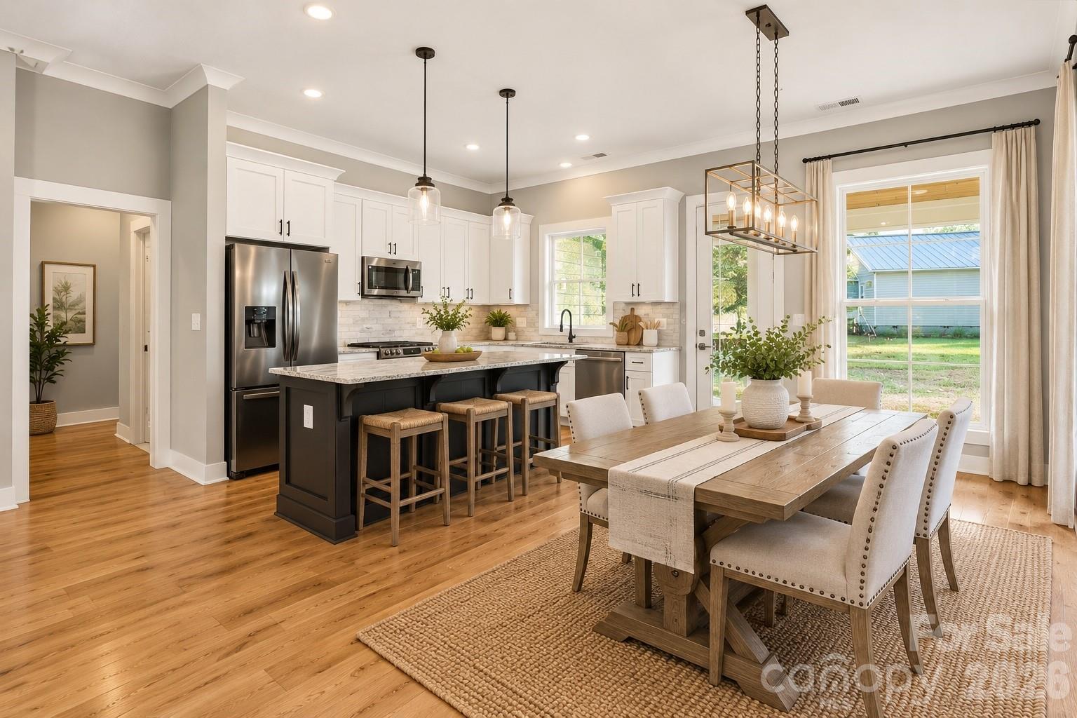 Virtually Stage Dining/Kitchen - 1860 Twin Lakes Road, Rock Hill