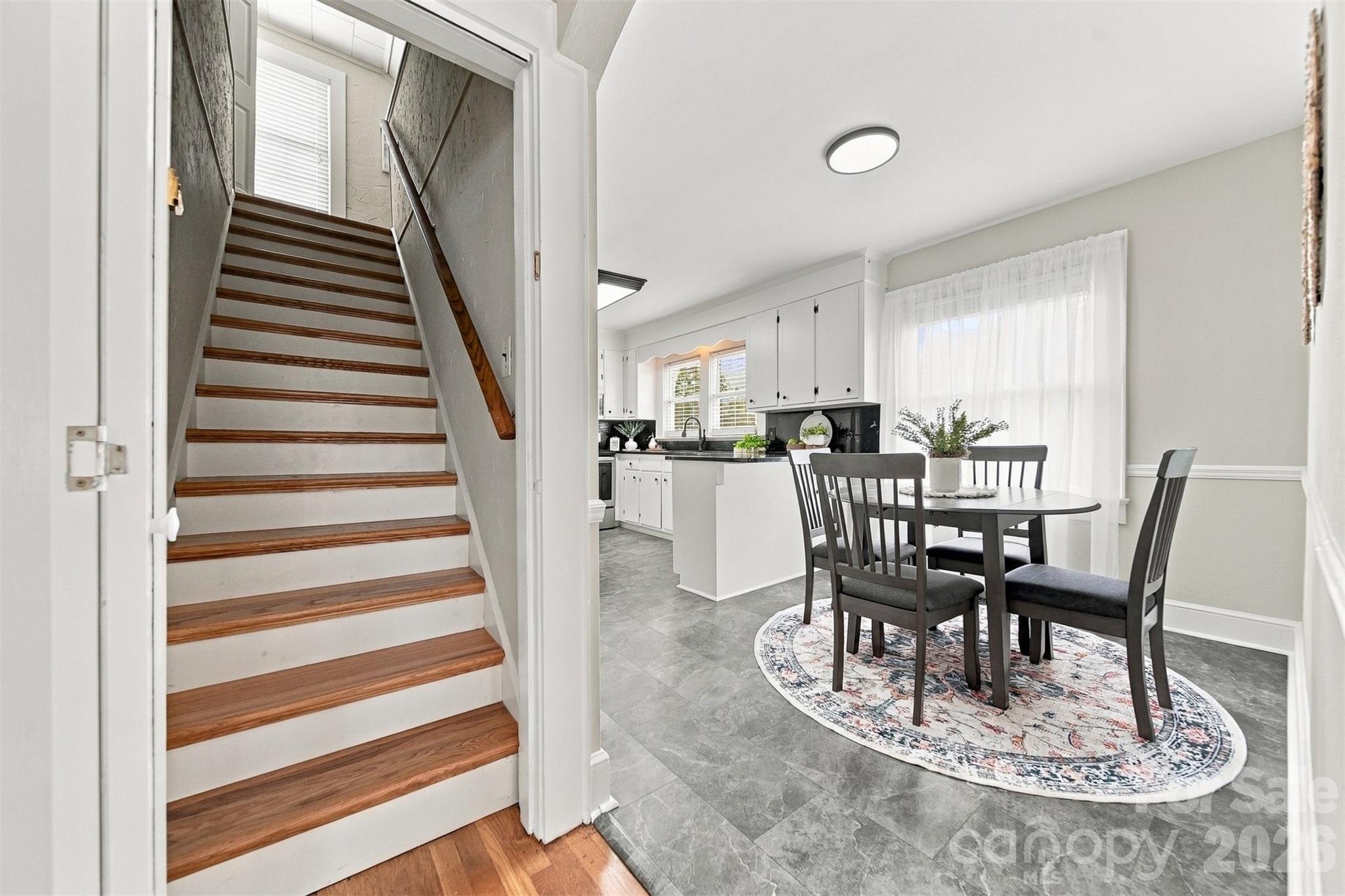 Upstairs is a bedroom / bonus room and full bath - 4273 Springs Road, Conover