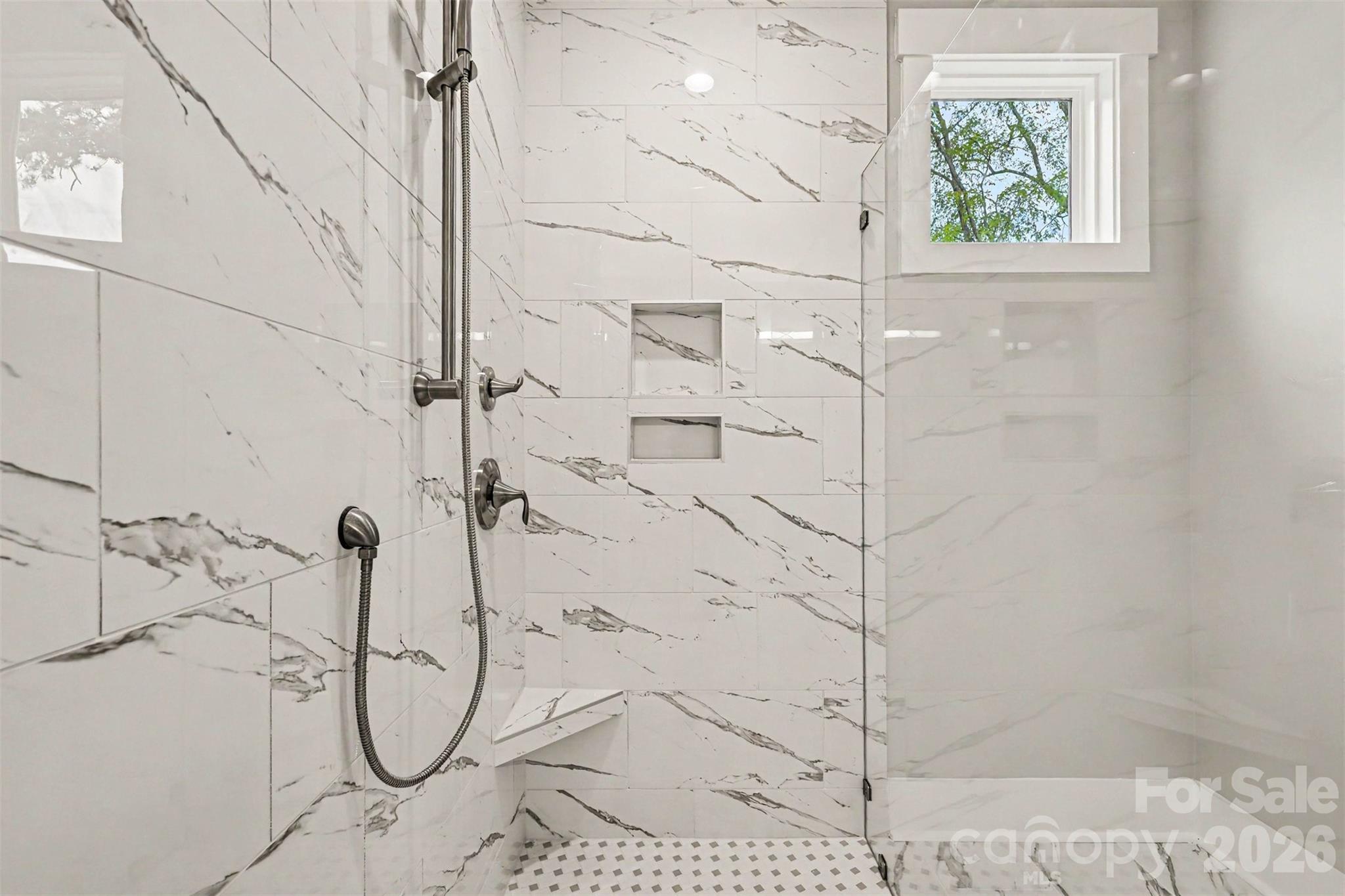 Primary Bath Curbless Shower - 1407 Jack White Drive, Rock Hill