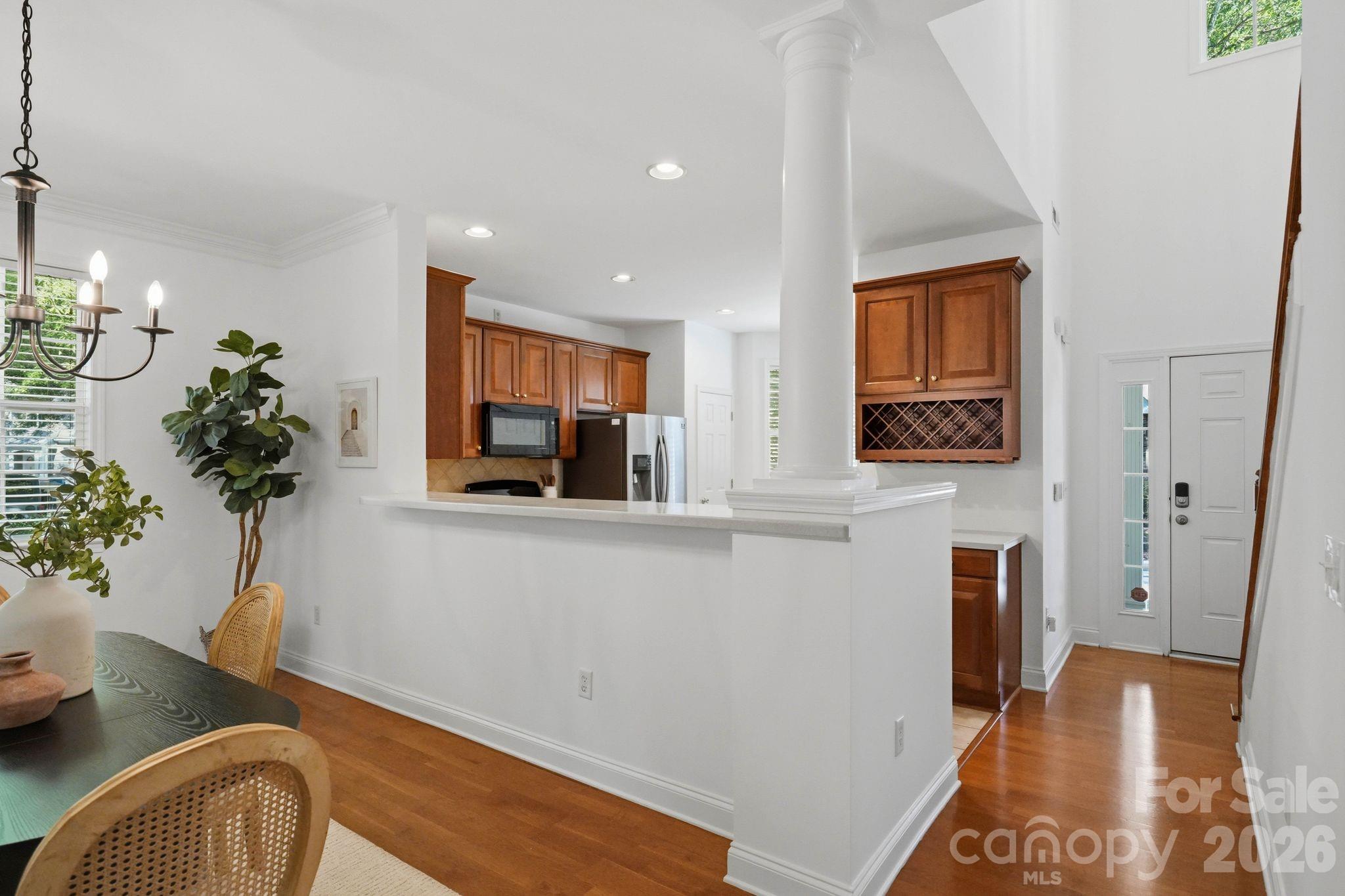 Functional kitchen layout with plenty of prep and storage space. - 18810 Cloverstone Circle, Cornelius