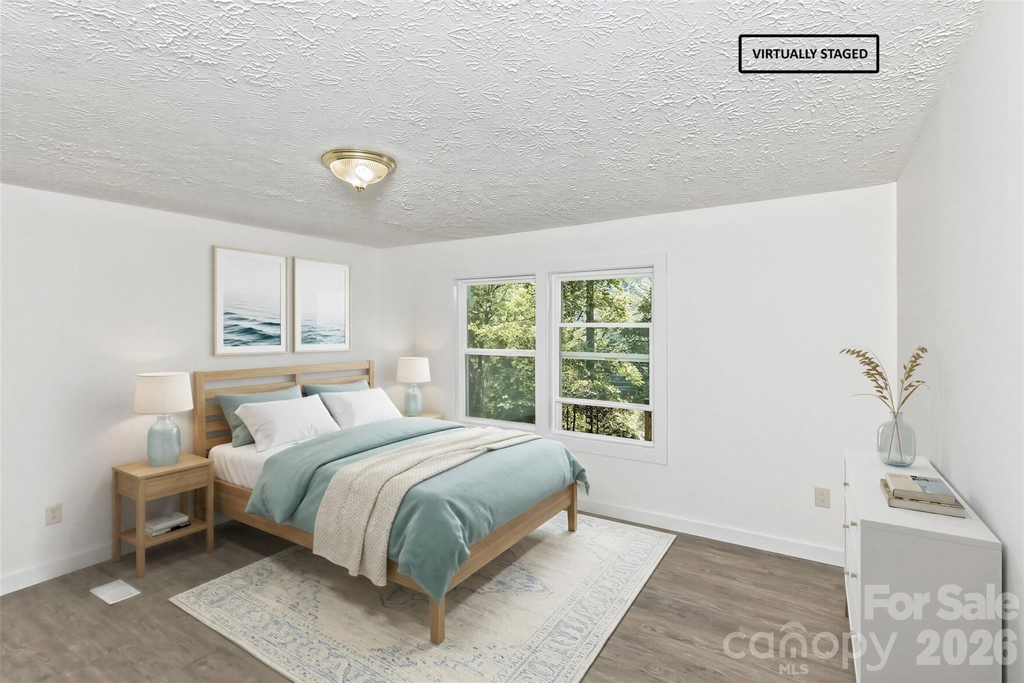 Virtual staging, Primary bedroom - 13 Cattail Drive, Sylva