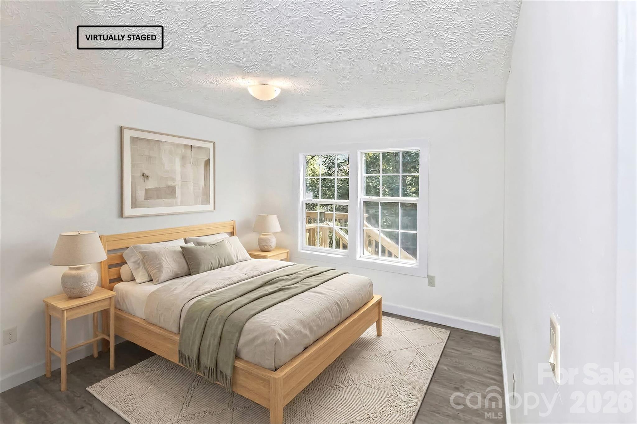 Bedroom two, virtually staged - 13 Cattail Drive, Sylva