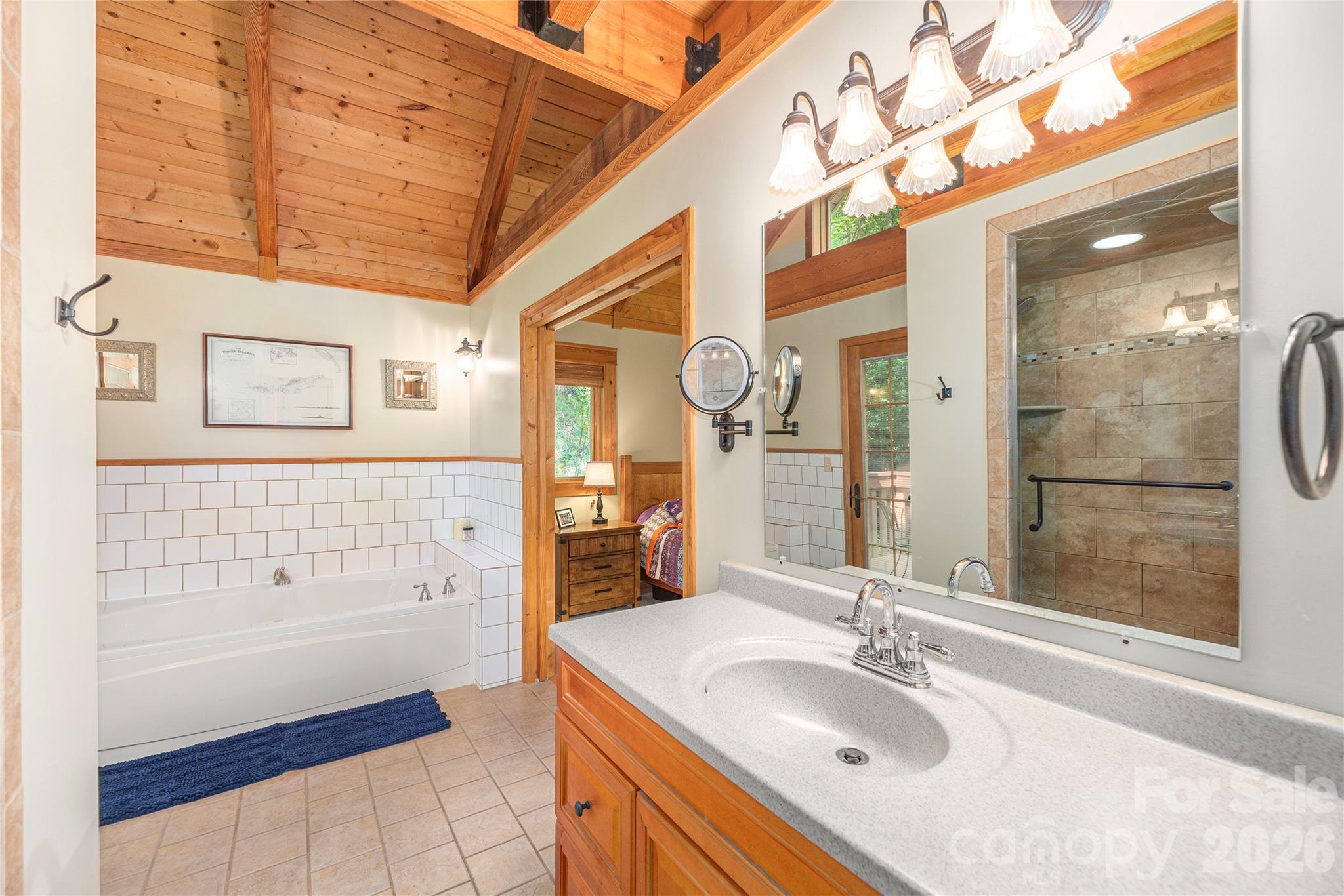 Primary bath - 116 Ivy Road, Mills River