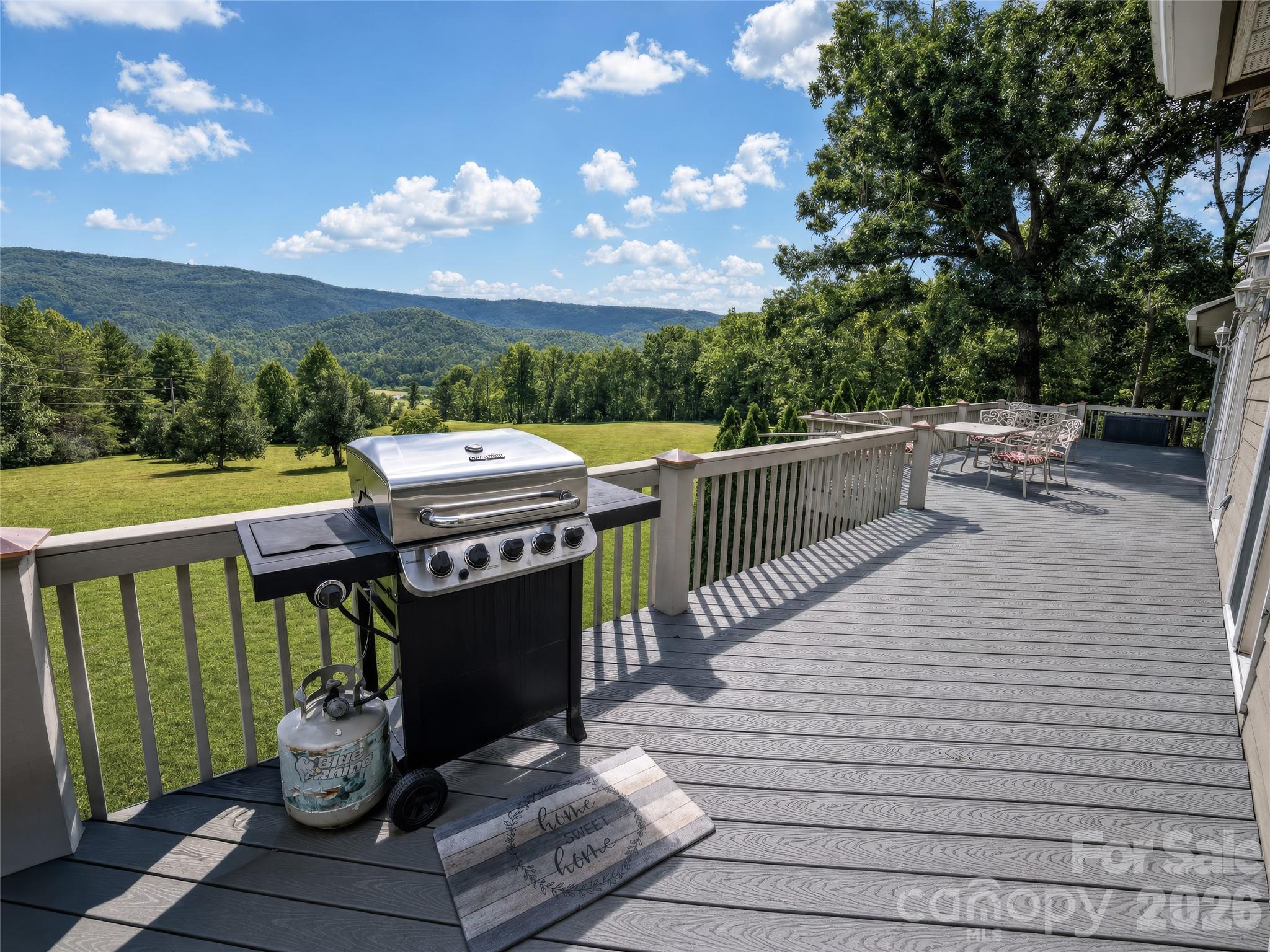 Back deck looking over majestic views - 15809 US 221 None N, Marion