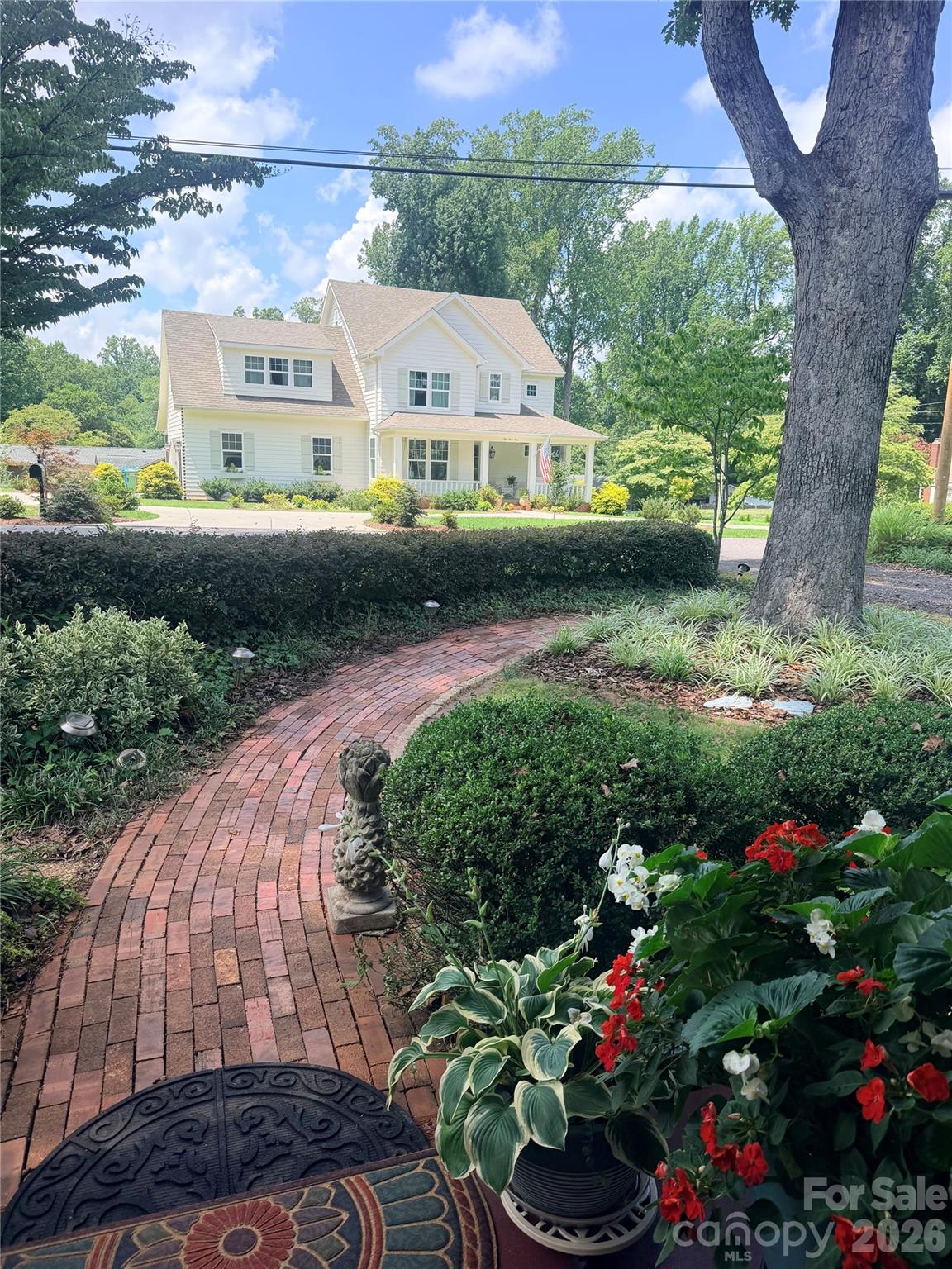 View looking our from front porch - 506 Unity Street, Fort Mill