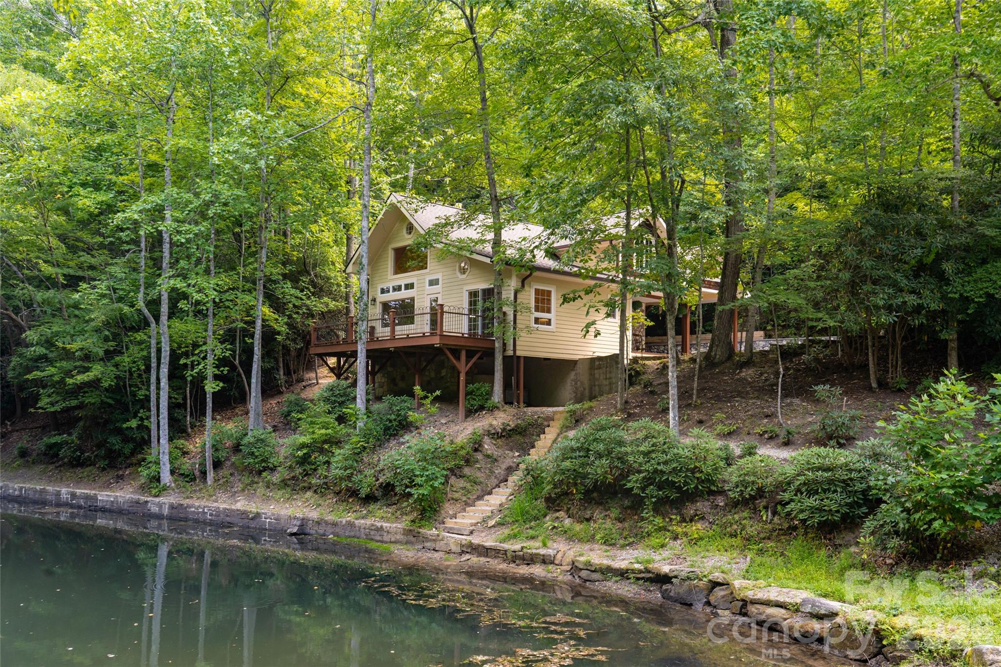 Pond and guest cottage - 3999 Laurel Park Highway, Hendersonville